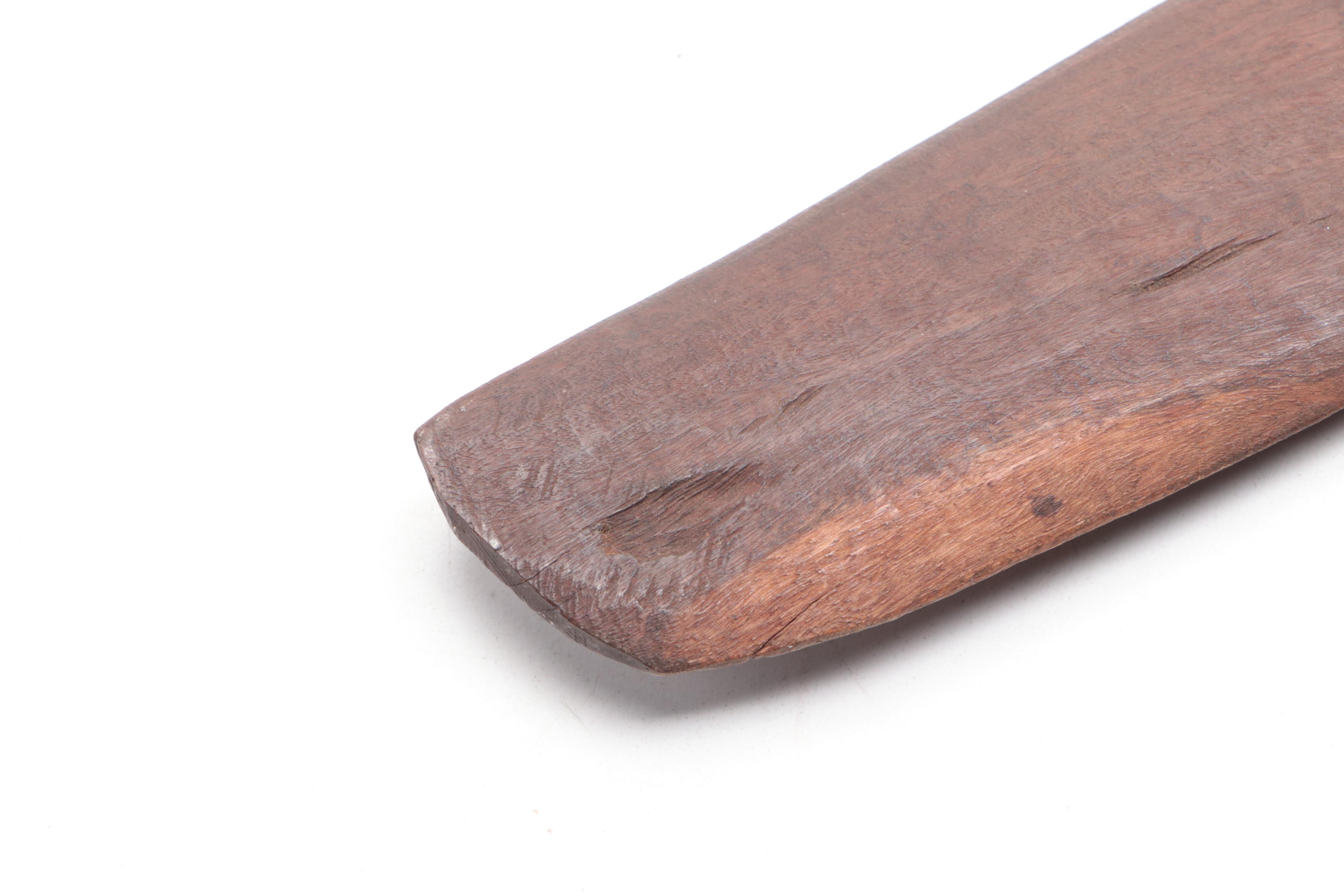 Australian Hand Carved Wooden Boomerang