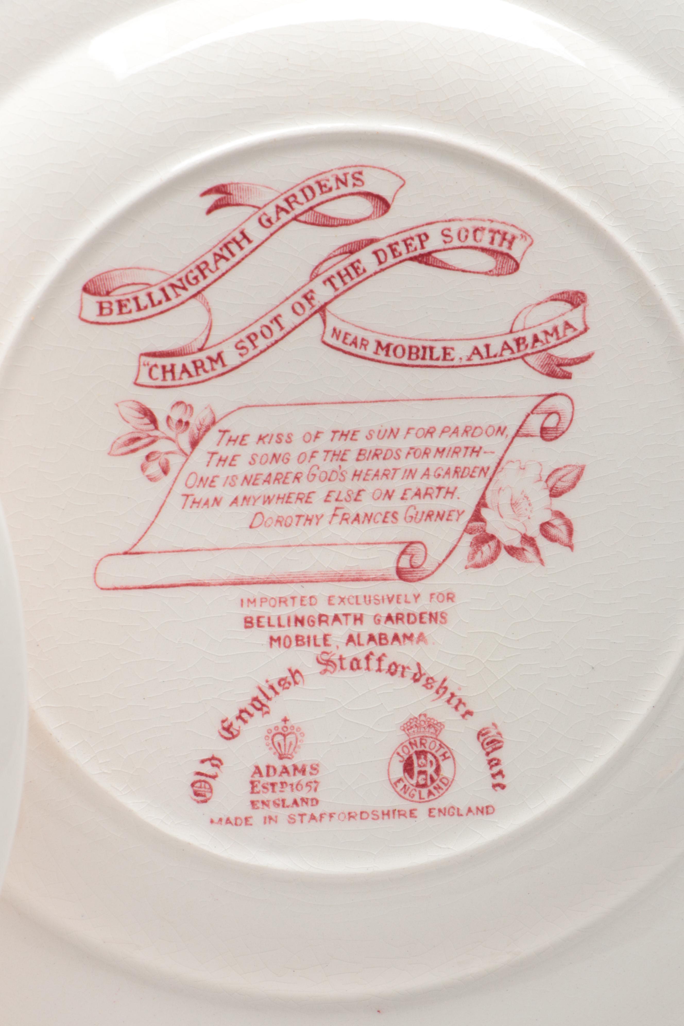 Royal Staffordshire Ceramic Calendar Plate with More Ceramic Souvenir Plates