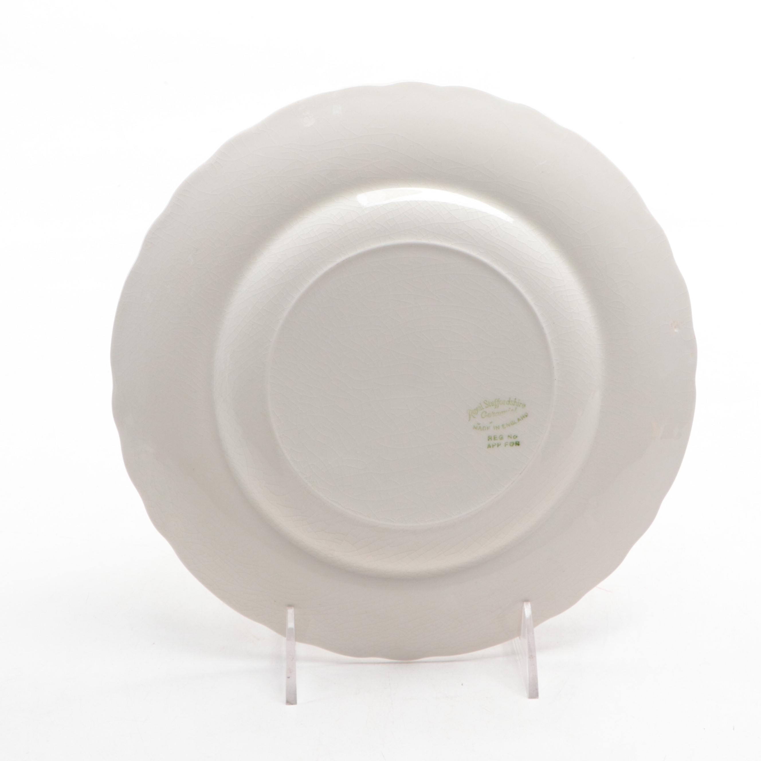 Royal Staffordshire Ceramic Calendar Plate with More Ceramic Souvenir Plates