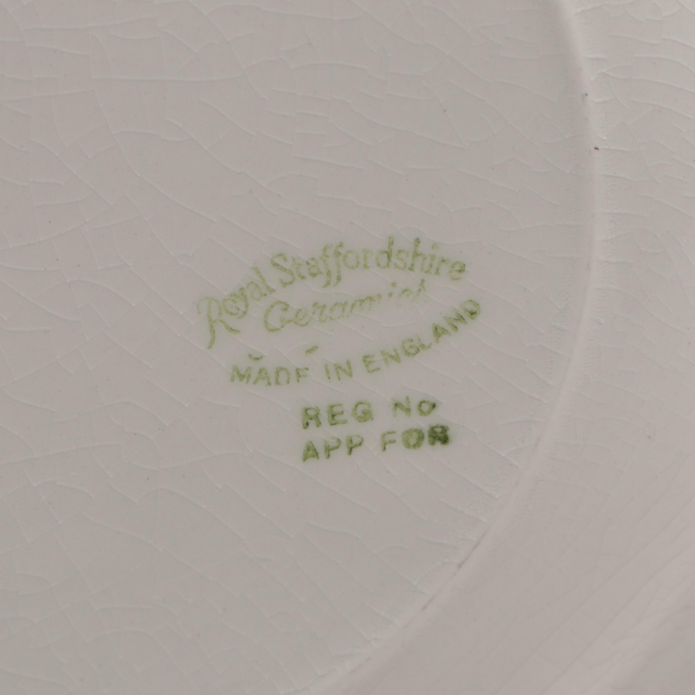 Royal Staffordshire Ceramic Calendar Plate with More Ceramic Souvenir Plates