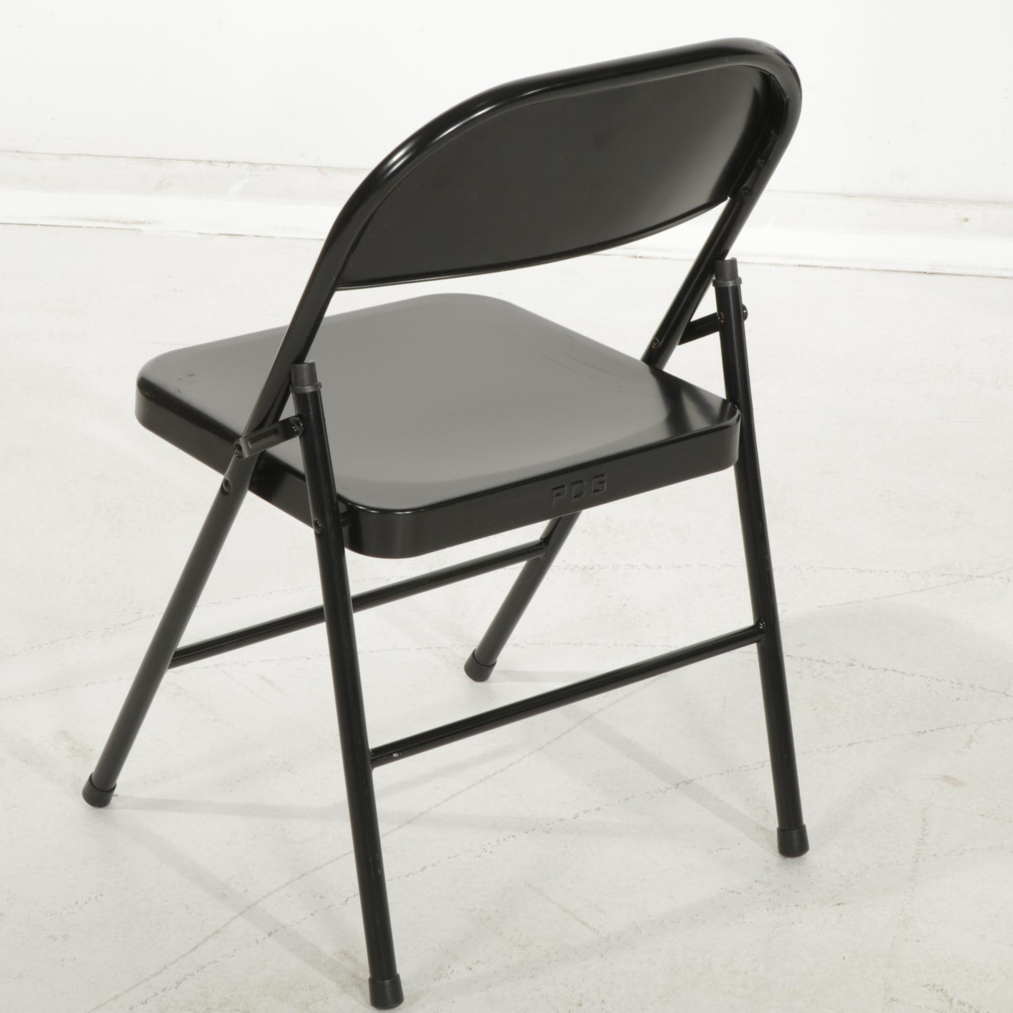 Fifteen PDG Folding Metal Chairs, 21st Century