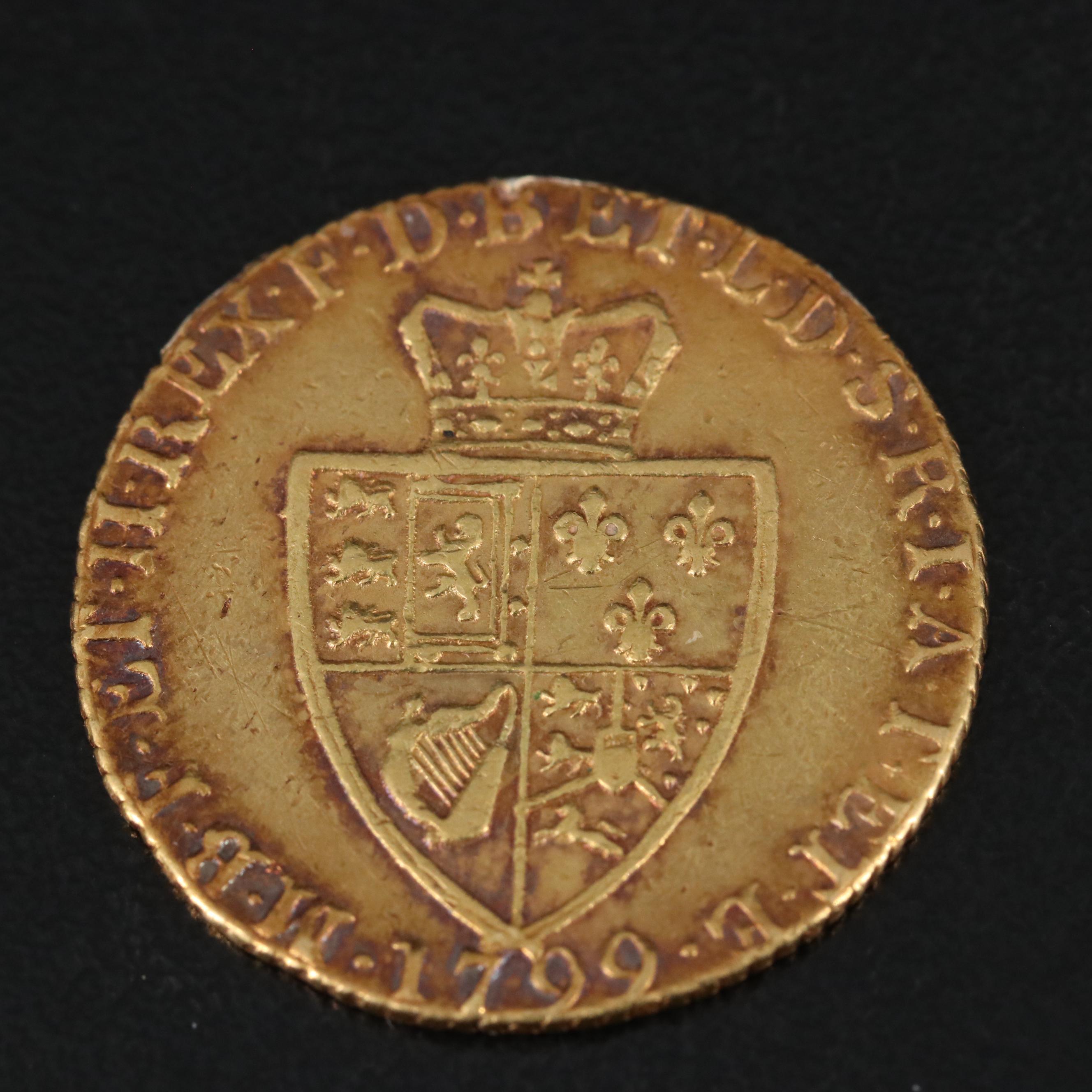 1799 Great Britain George III Guinea Gold Coin