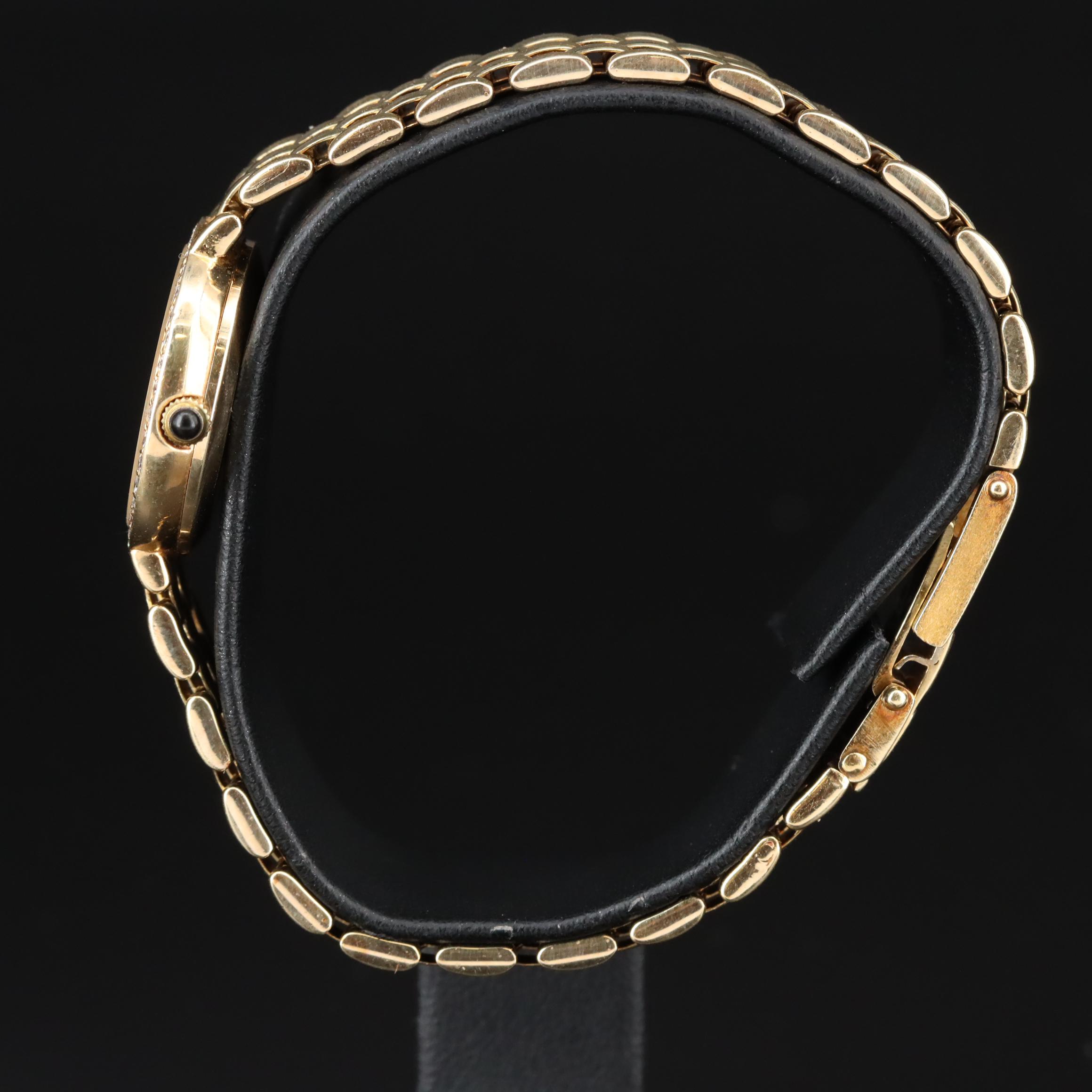 Tiffany & Co. Waldan Creation Diamond Set 14K Gold Watch