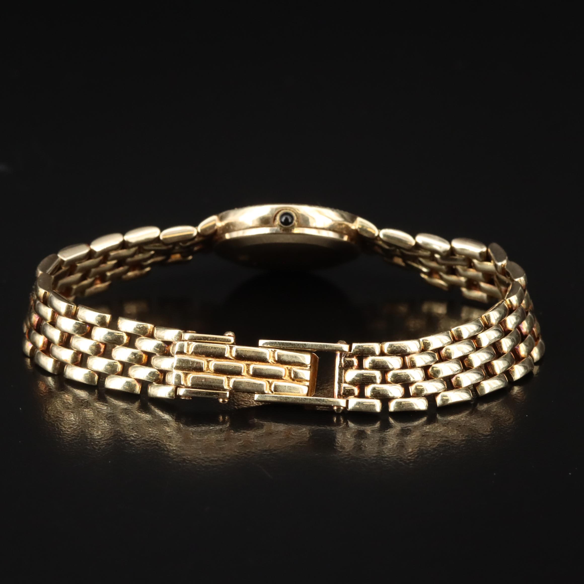 Tiffany & Co. Waldan Creation Diamond Set 14K Gold Watch