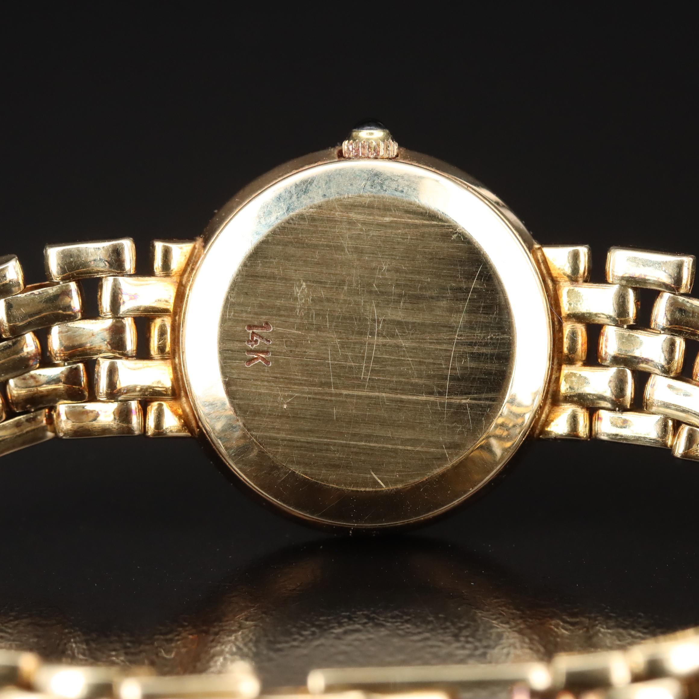 Tiffany & Co. Waldan Creation Diamond Set 14K Gold Watch