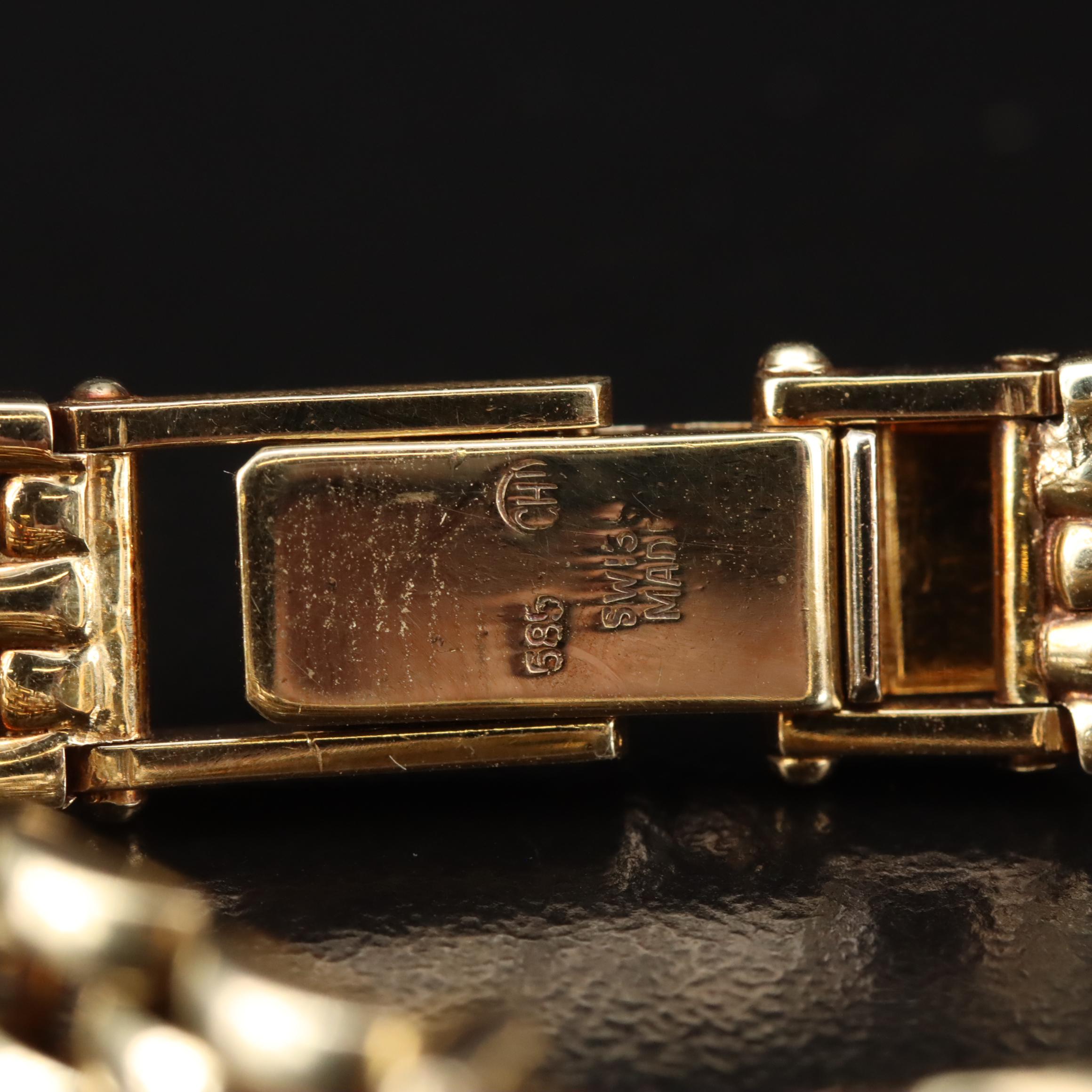 Tiffany & Co. Waldan Creation Diamond Set 14K Gold Watch