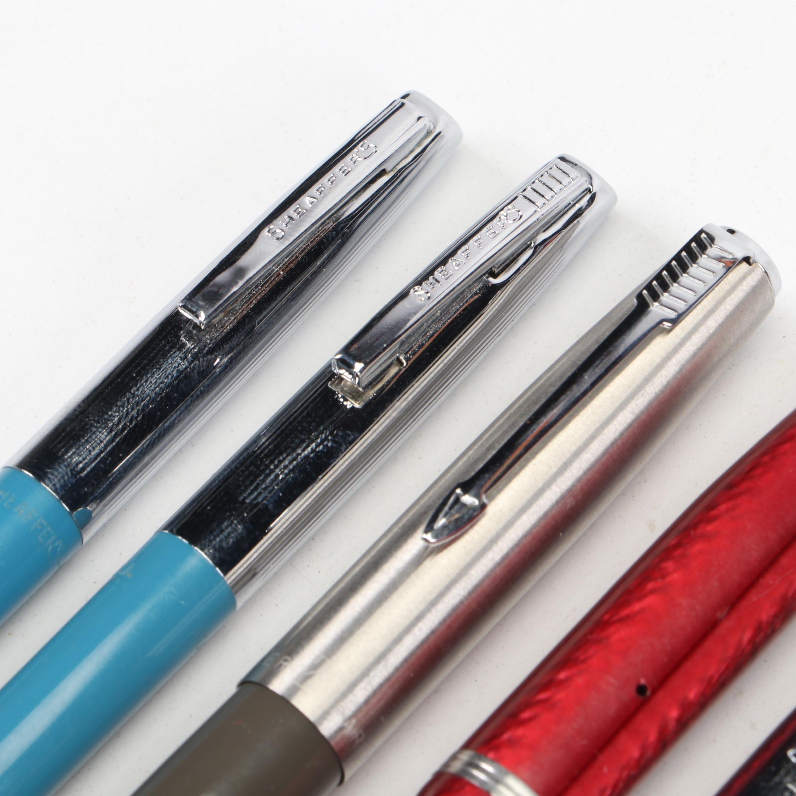 Parker "Parker 21" Fountain Pen Set with Esterbrook and Sheaffer Pens