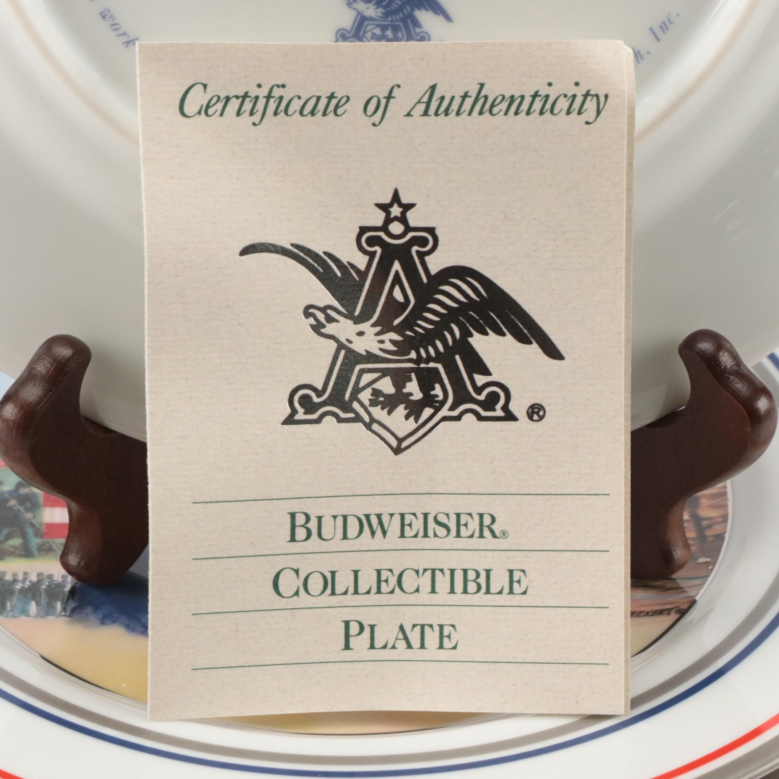 Anheuser-Busch Civil War Series Abraham Lincoln and More Collector Plates