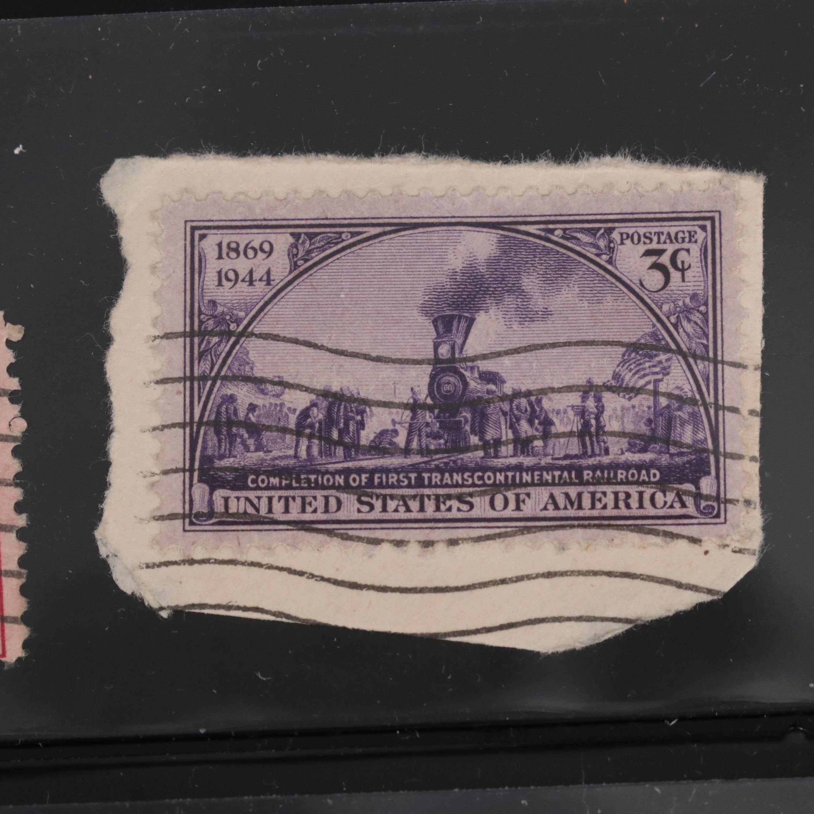 Collection of Used United States and World Stamps and 9 U.S. Quarter Proofs