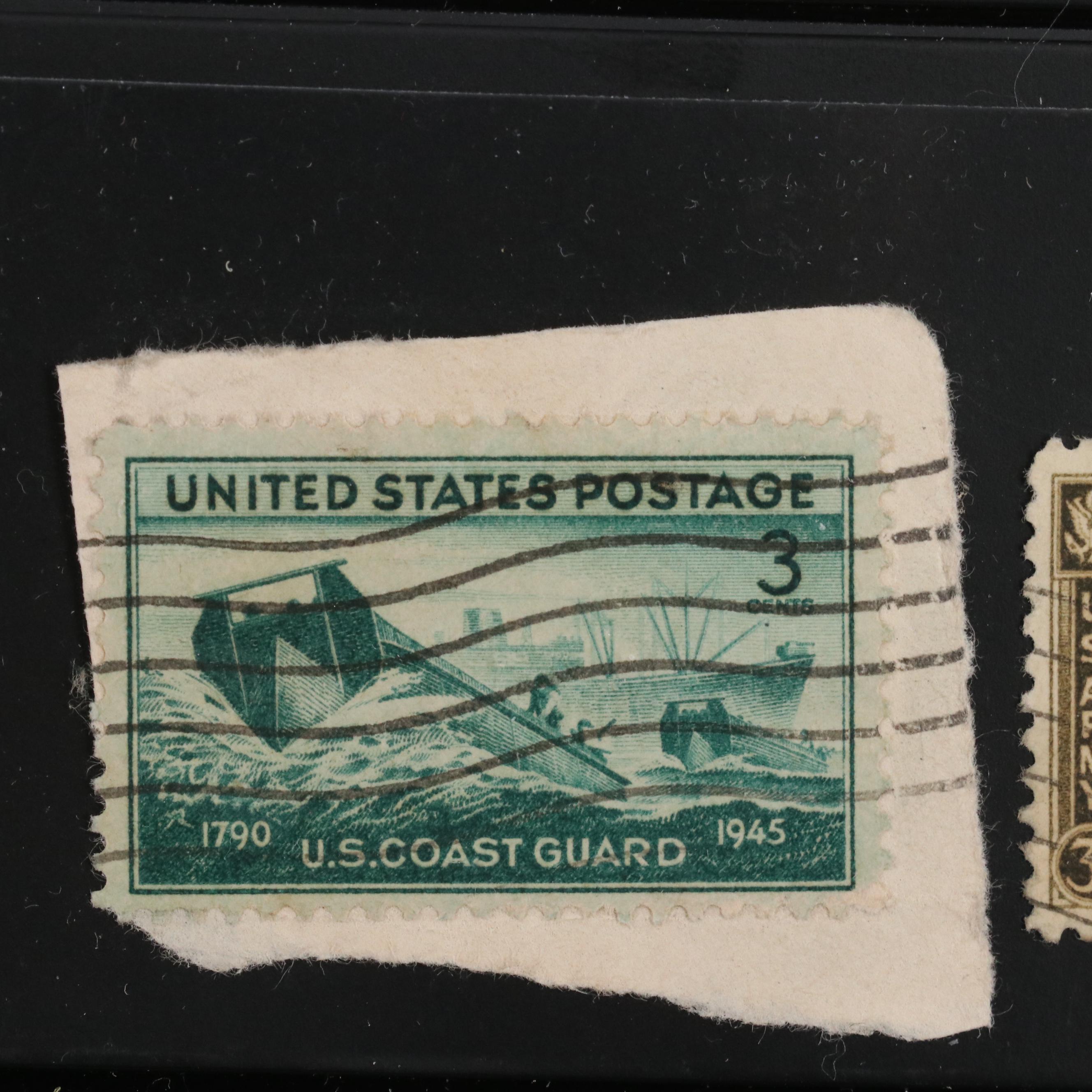 Collection of Used United States and World Stamps and 9 U.S. Quarter Proofs