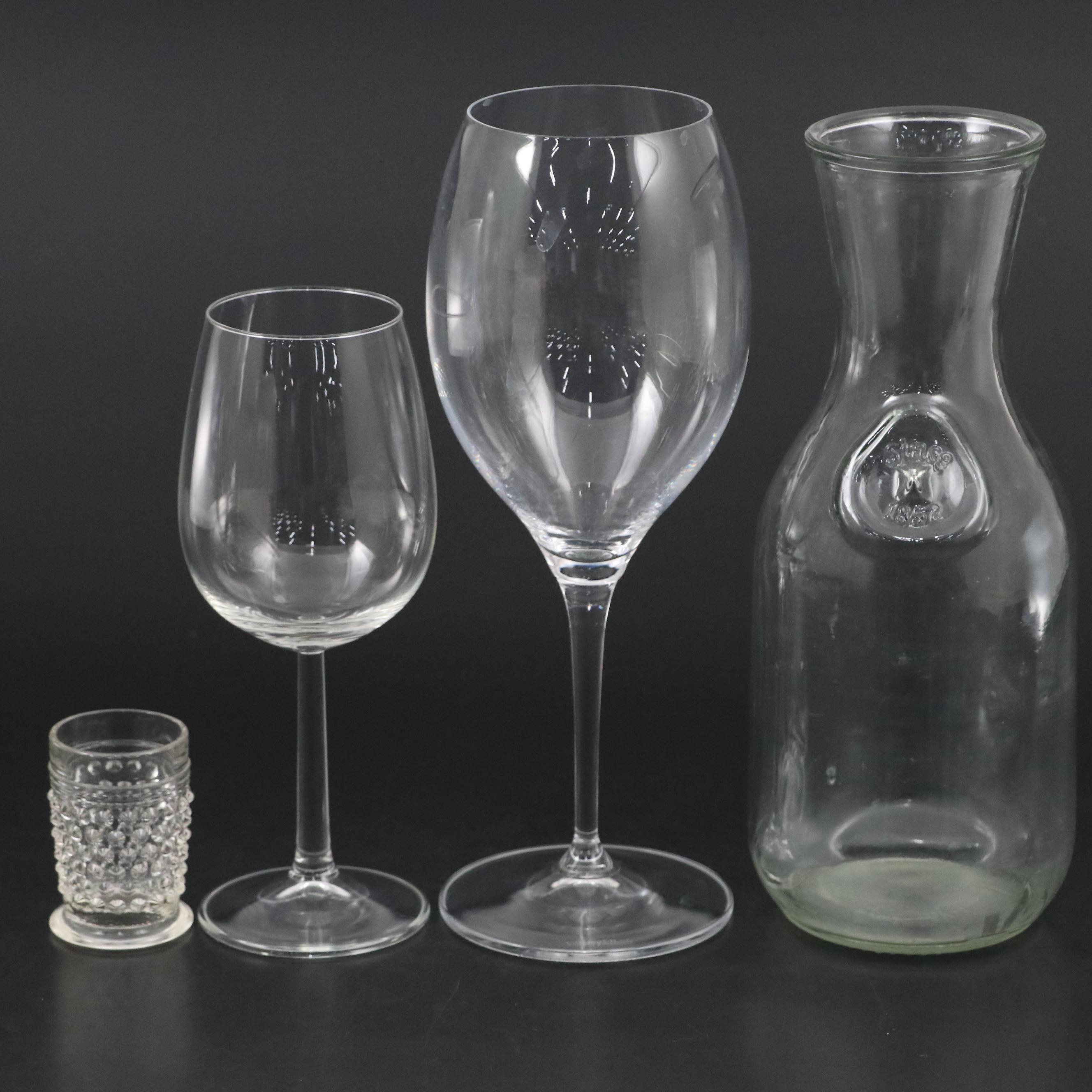 Villeroy & Boch Glass Wine Glasses with Owens-Illinois Glass Carafe and More