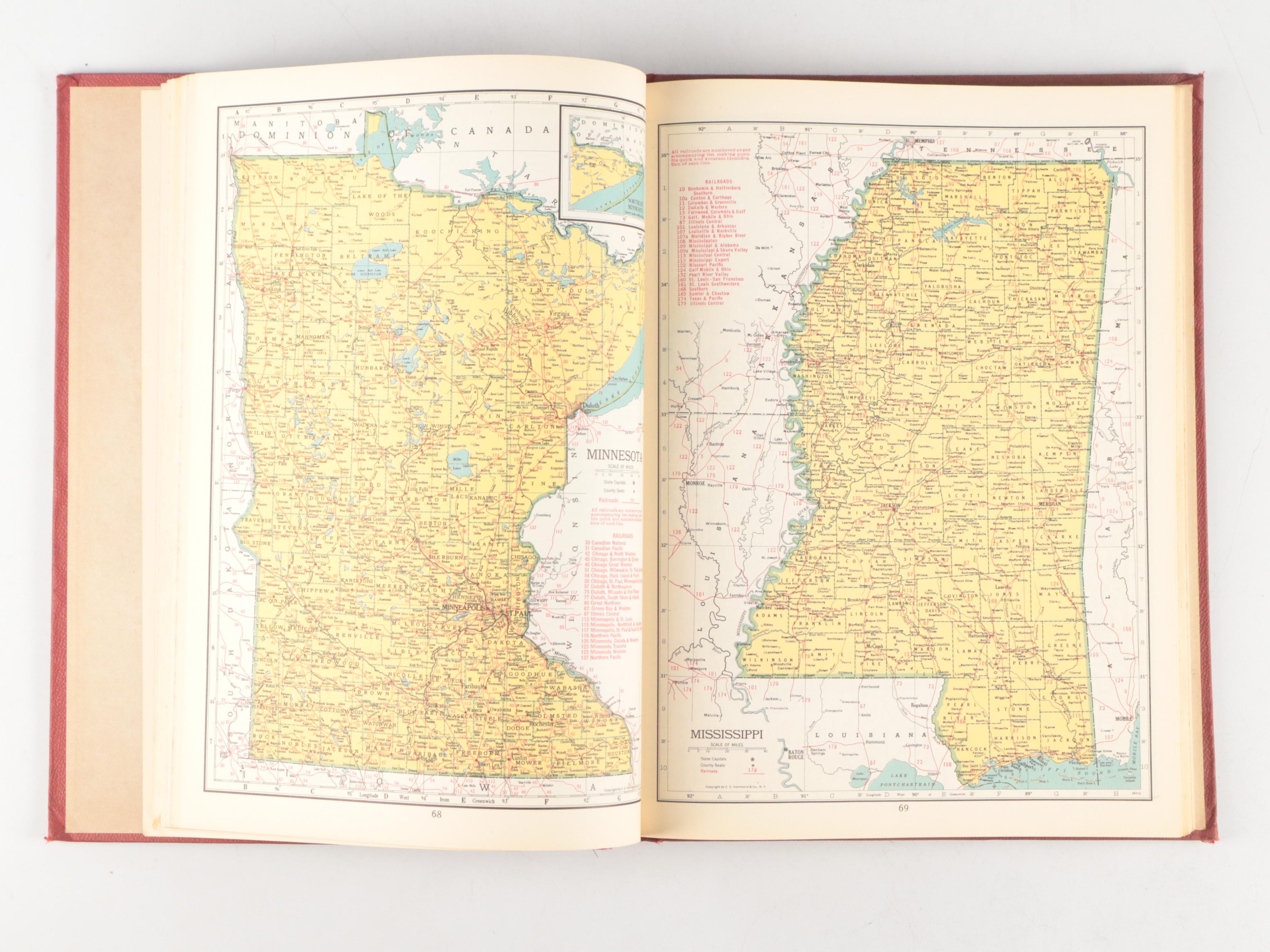 Special College Edition "Hammond's Standard Atlas And Gazetteer" and Other Atlas