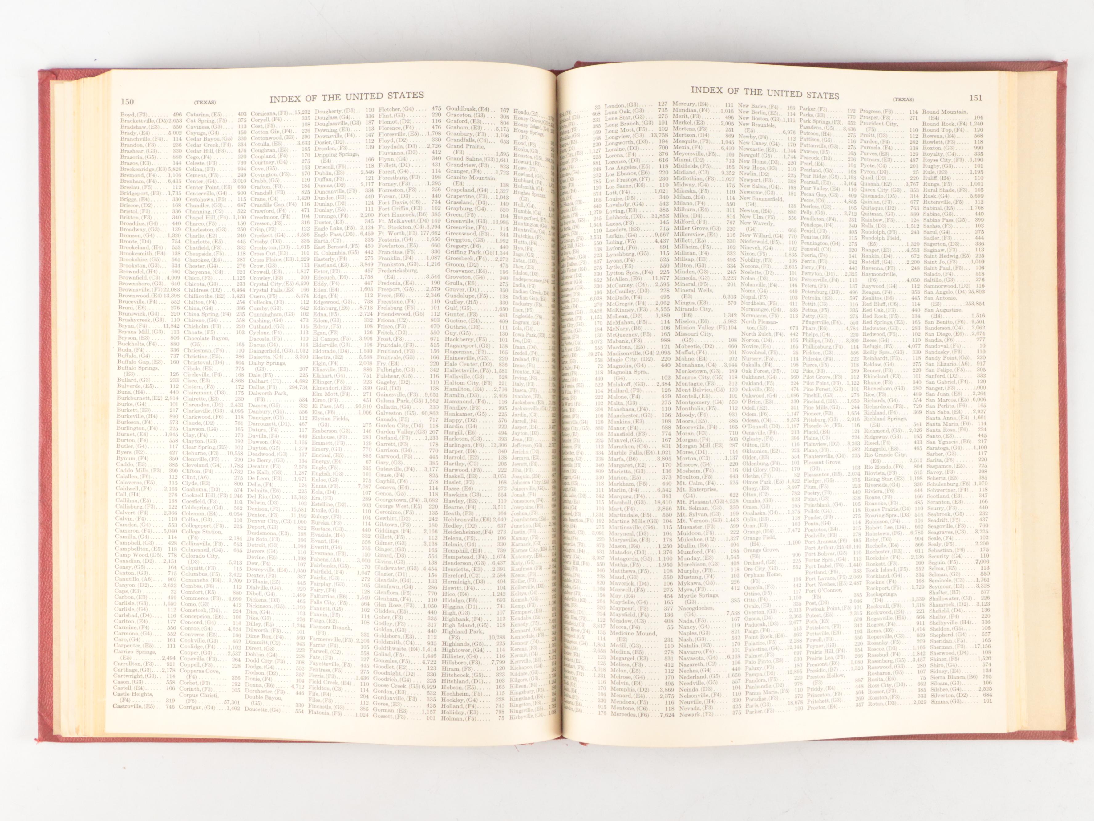 Special College Edition "Hammond's Standard Atlas And Gazetteer" and Other Atlas