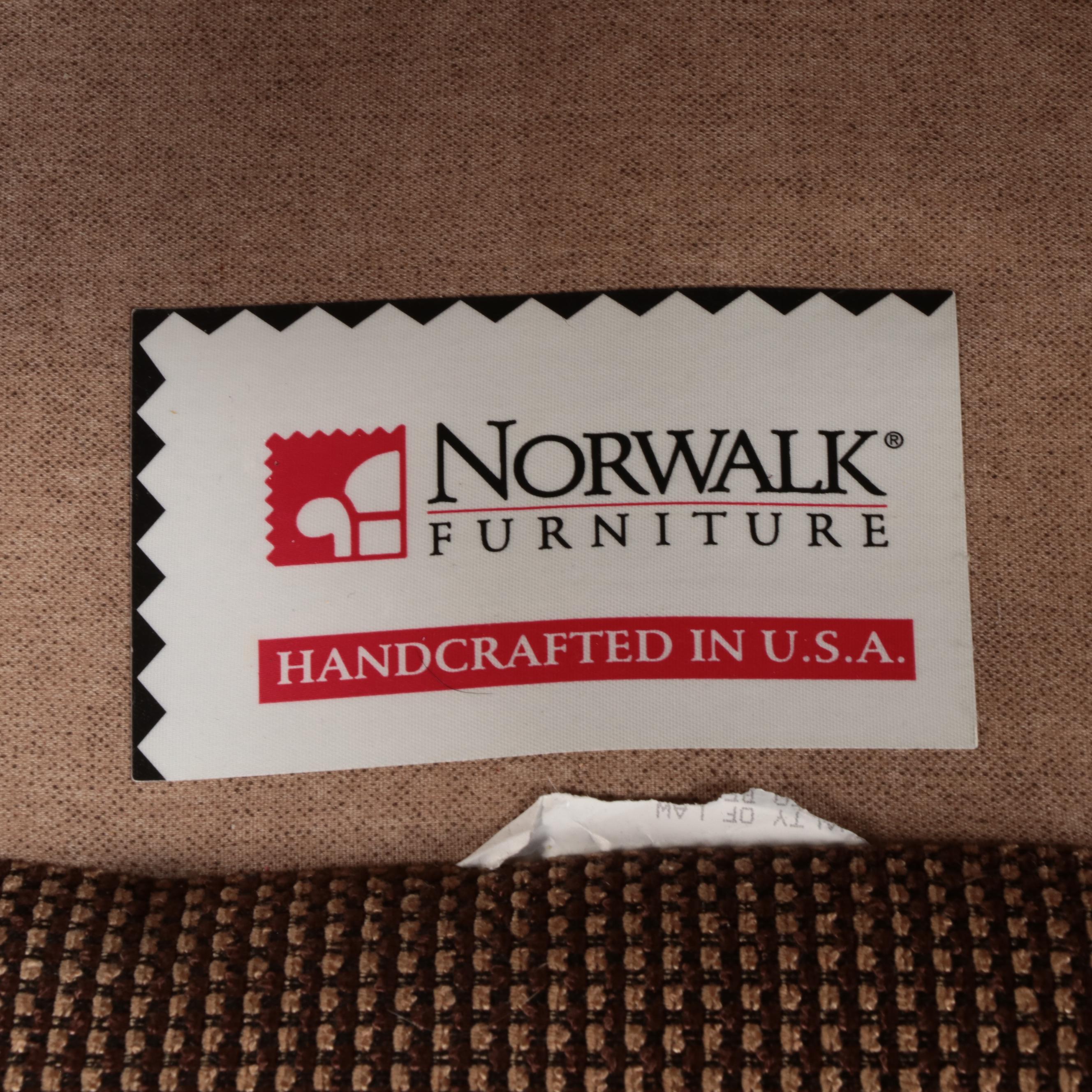 Norwalk Furniture Upholstered Barrel-Back Swivel Chair