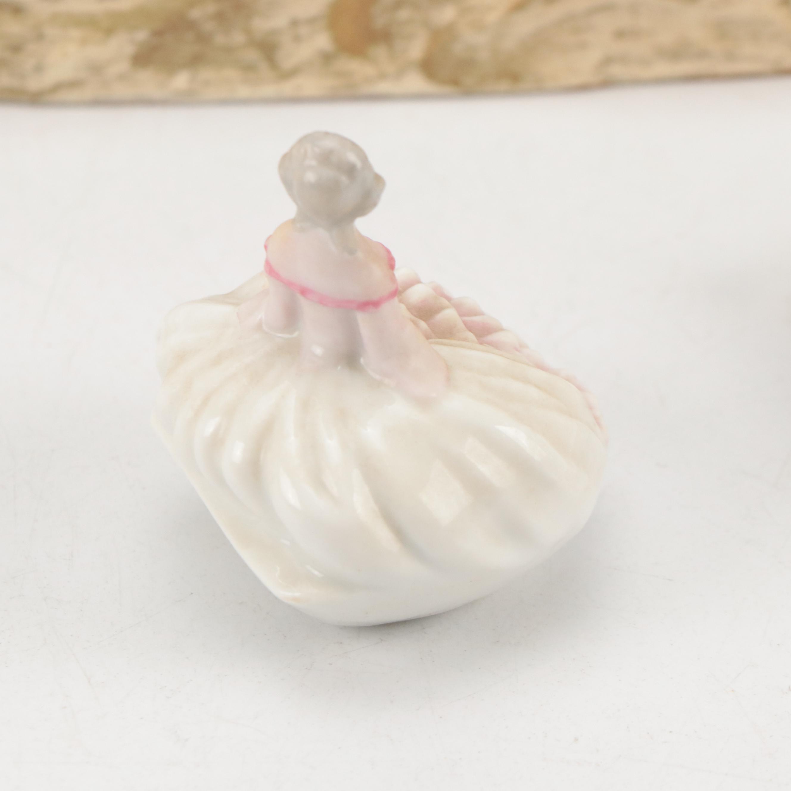 Dresden Style Porcelain Horse and Carriage Tableau Mounted on Wooden Base