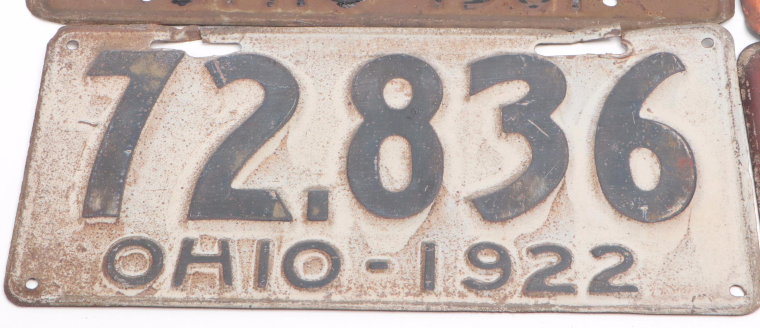 Ohio Vehicle License Plates, Early to Mid-20th Century