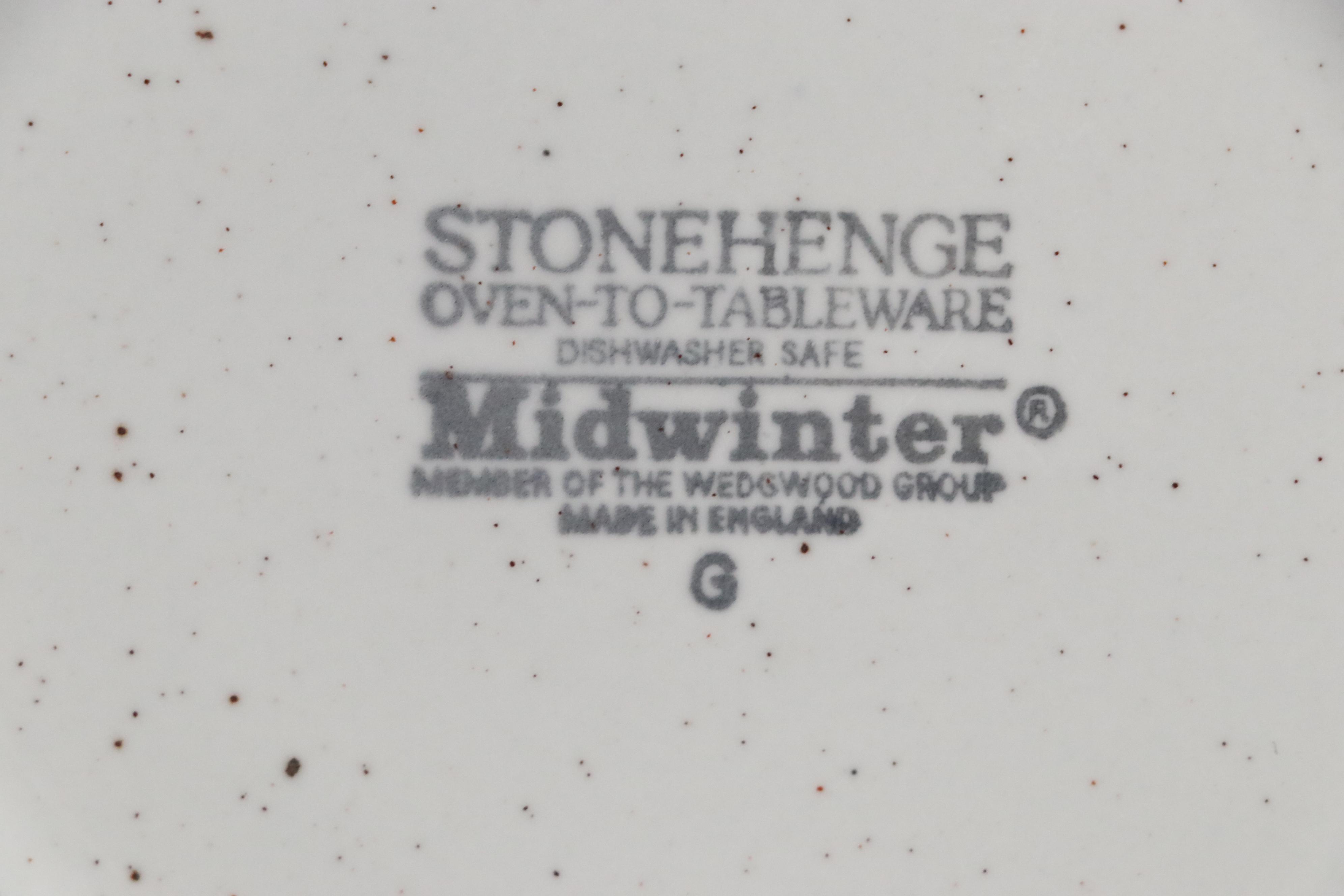 Midwinter Ltd. "Stonehenge White" Ceramic Dinner Plates, Salad Plates and More