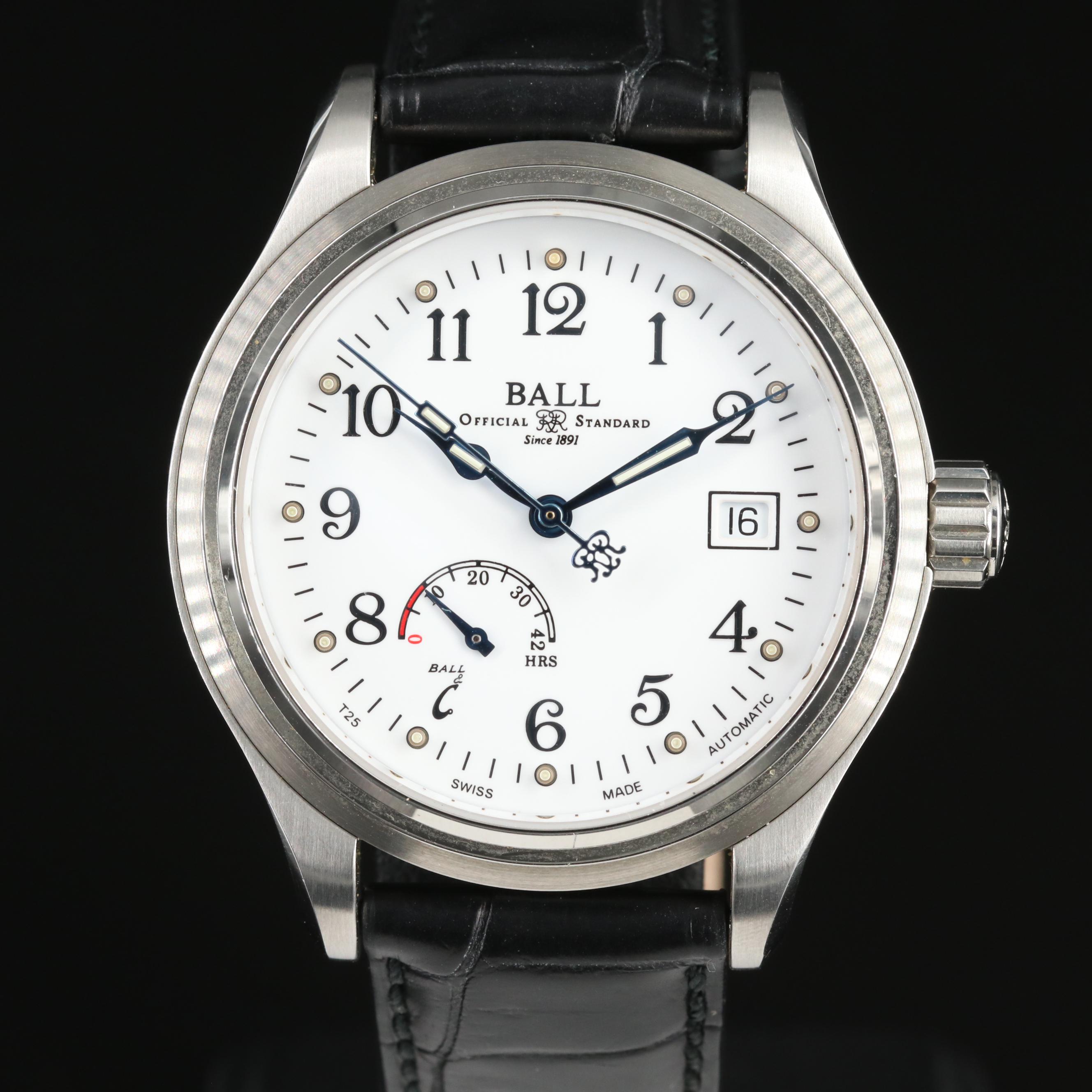 Ball Trainmaster Power Reserve 41mm Steel Watch