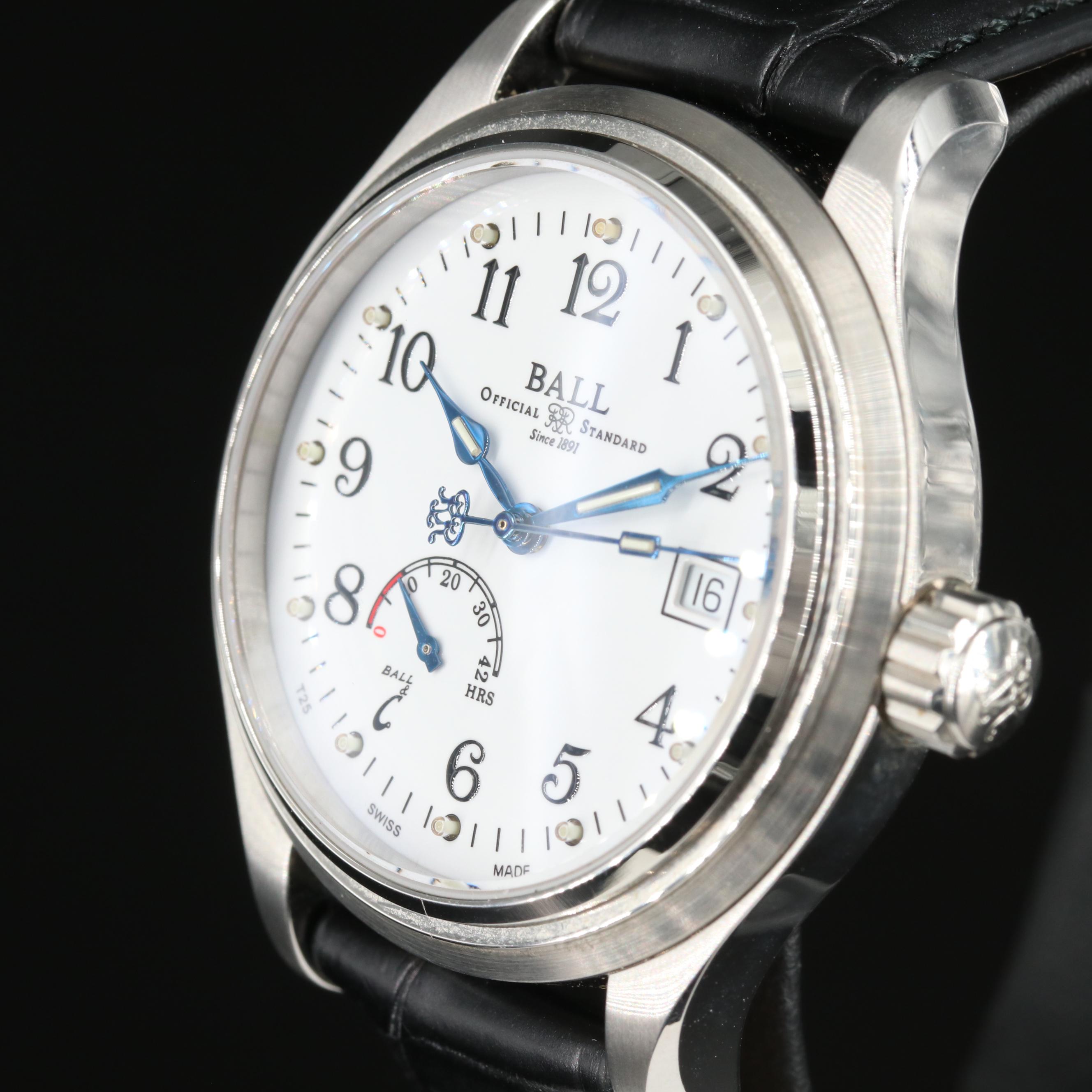 Ball Trainmaster Power Reserve 41mm Steel Watch