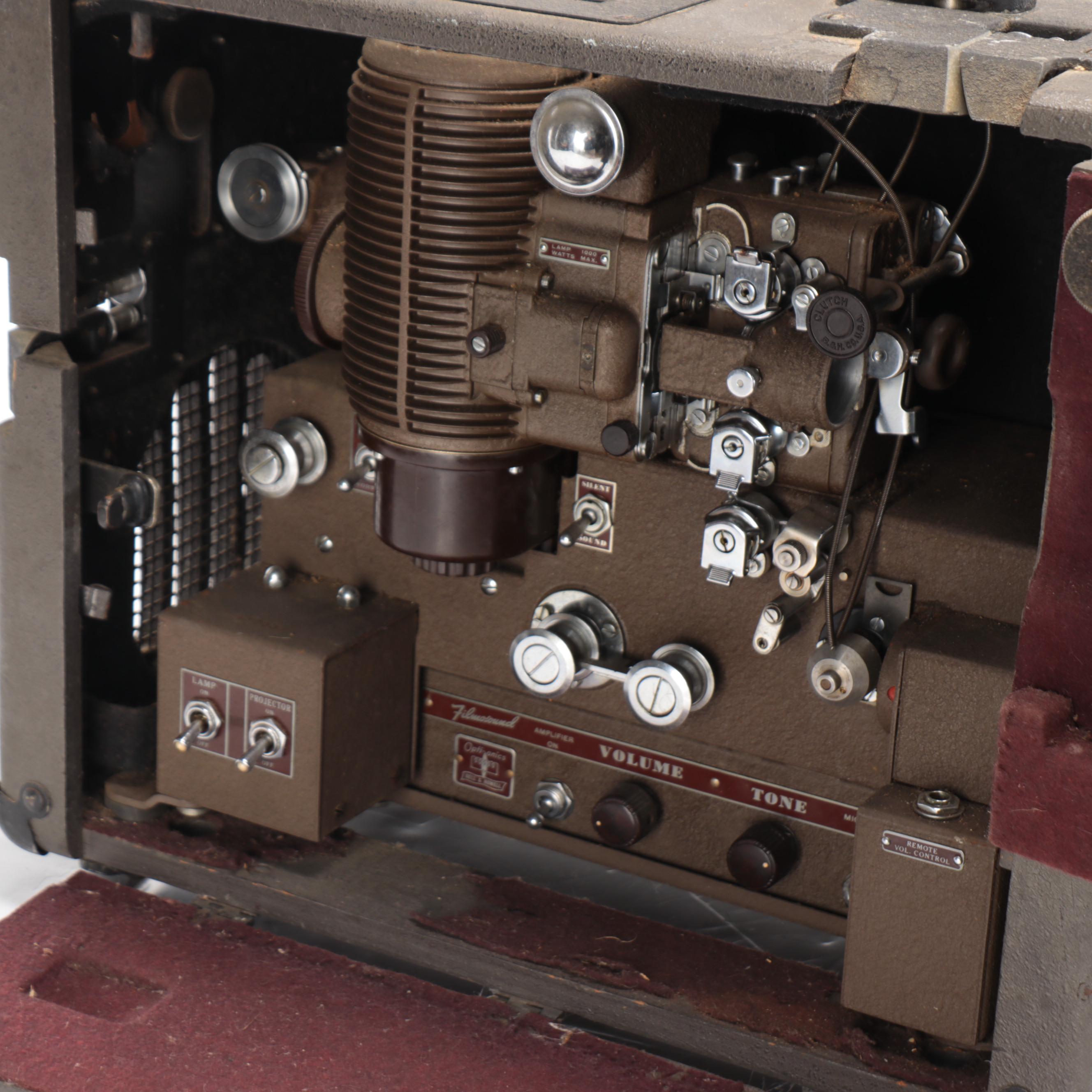 Bell & Howell Filmosound Model C 179 16mm Film Projector with Speaker