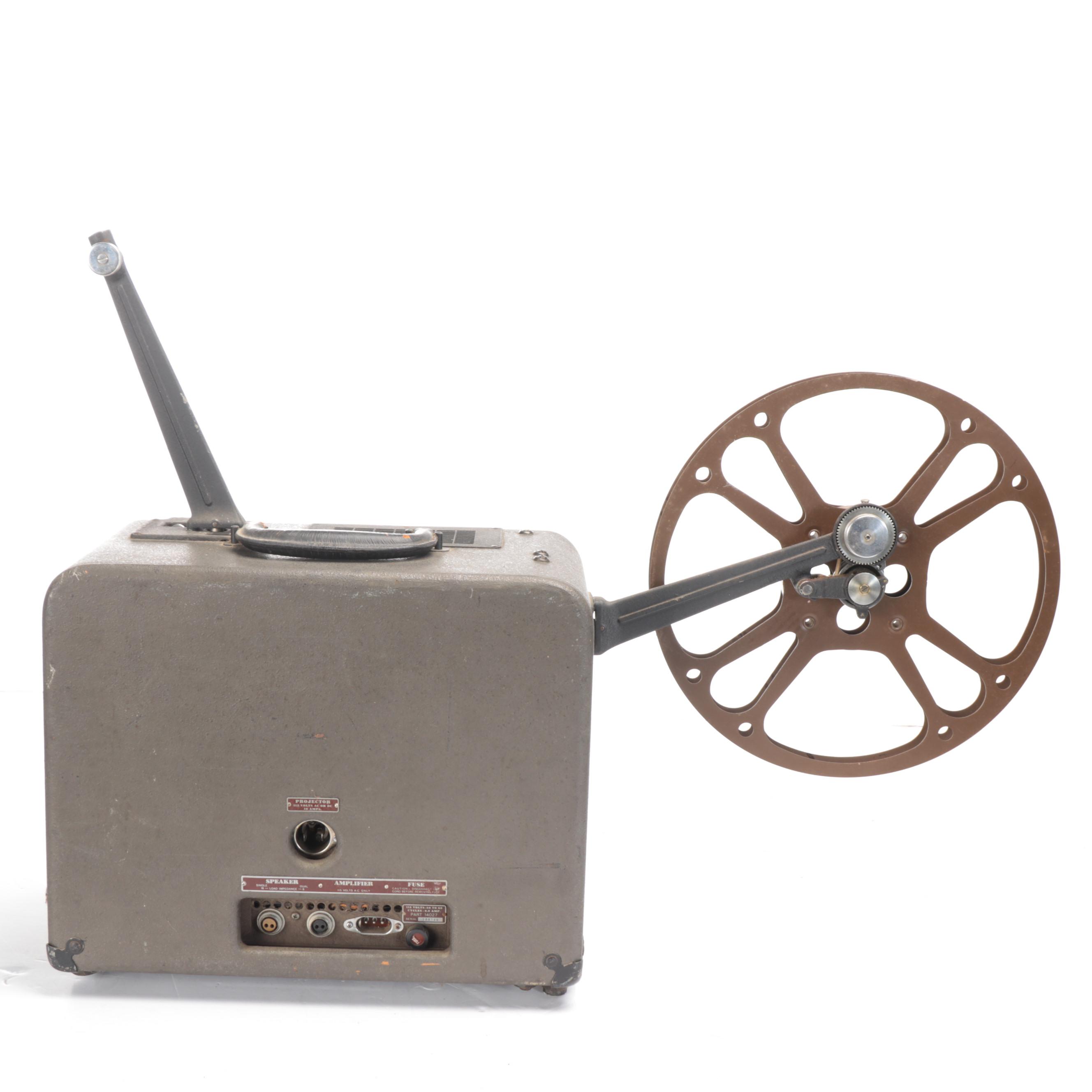 Bell & Howell Filmosound Model C 179 16mm Film Projector with Speaker