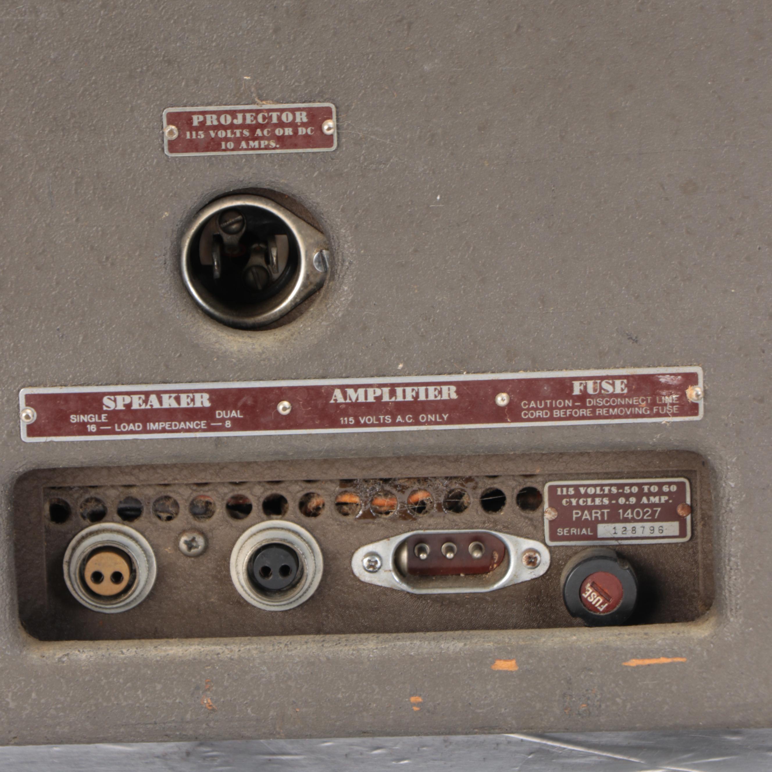 Bell & Howell Filmosound Model C 179 16mm Film Projector with Speaker