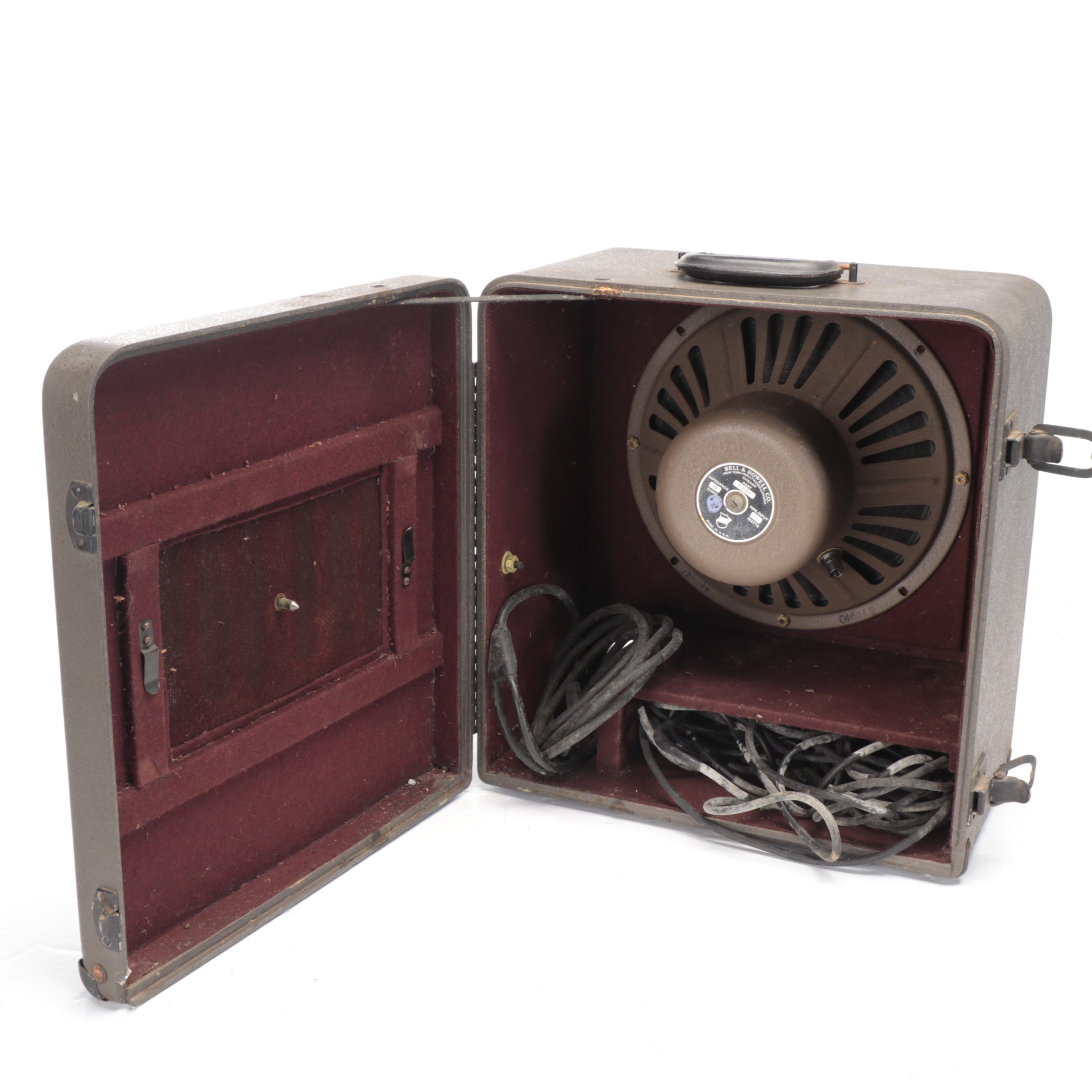 Bell & Howell Filmosound Model C 179 16mm Film Projector with Speaker