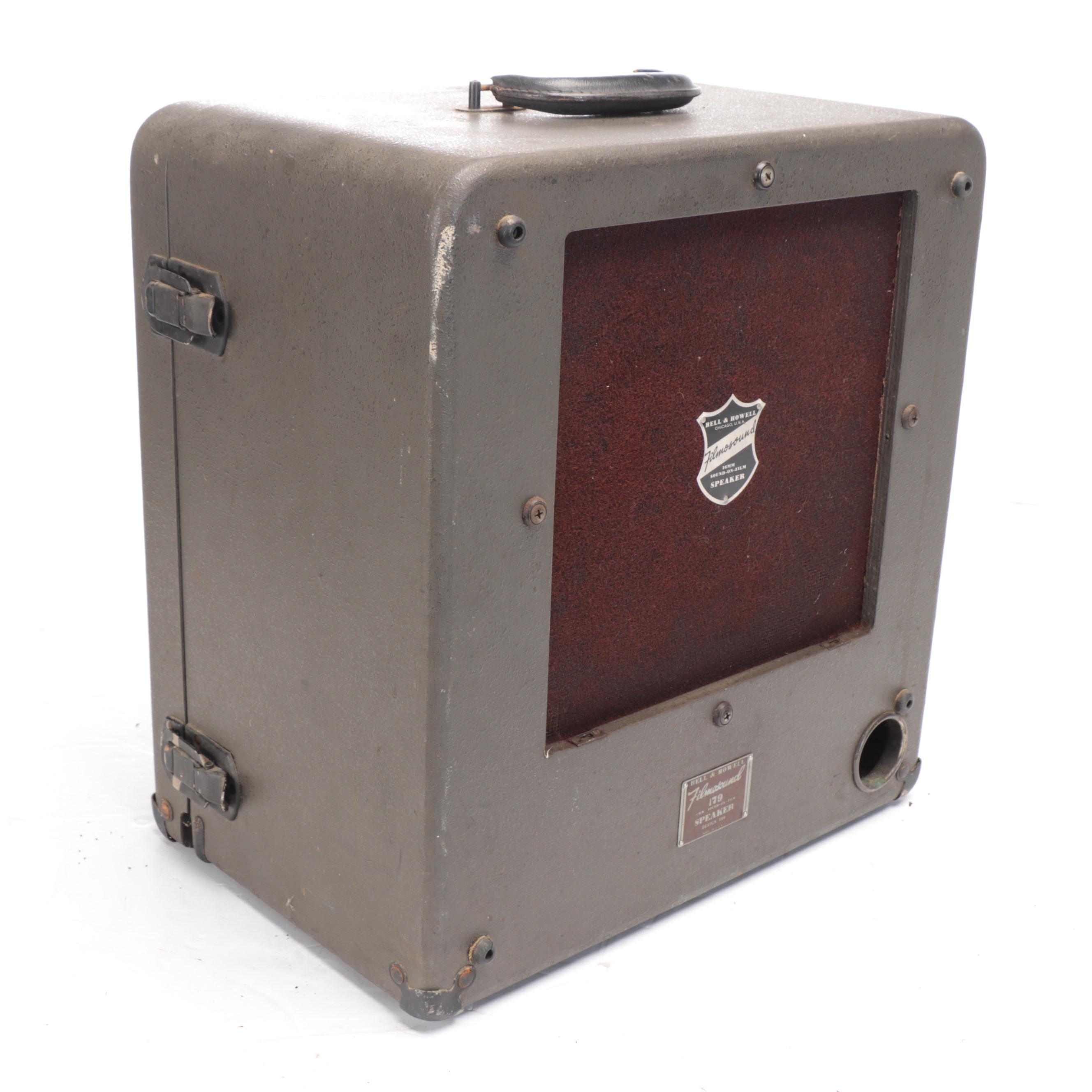 Bell & Howell Filmosound Model C 179 16mm Film Projector with Speaker