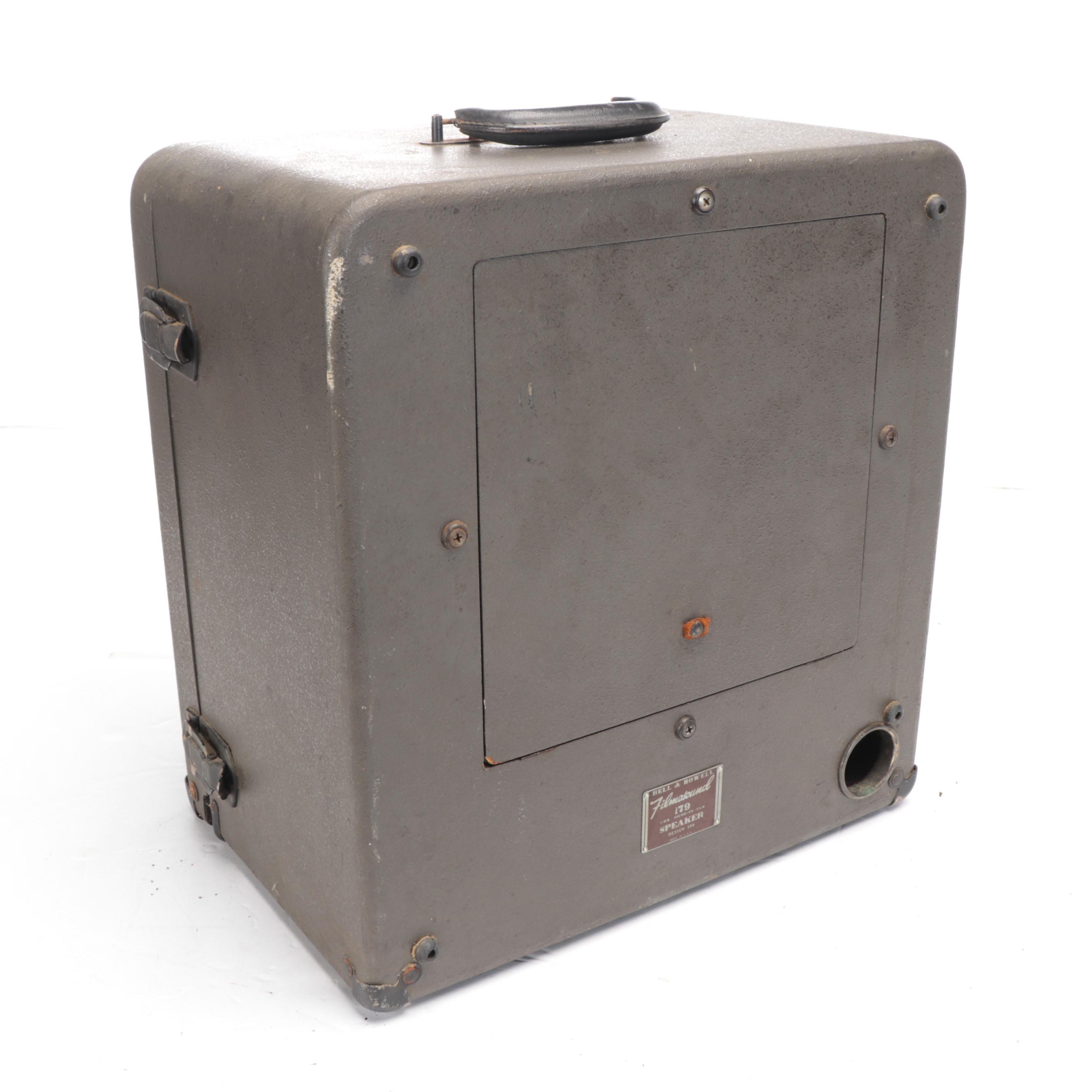 Bell & Howell Filmosound Model C 179 16mm Film Projector with Speaker