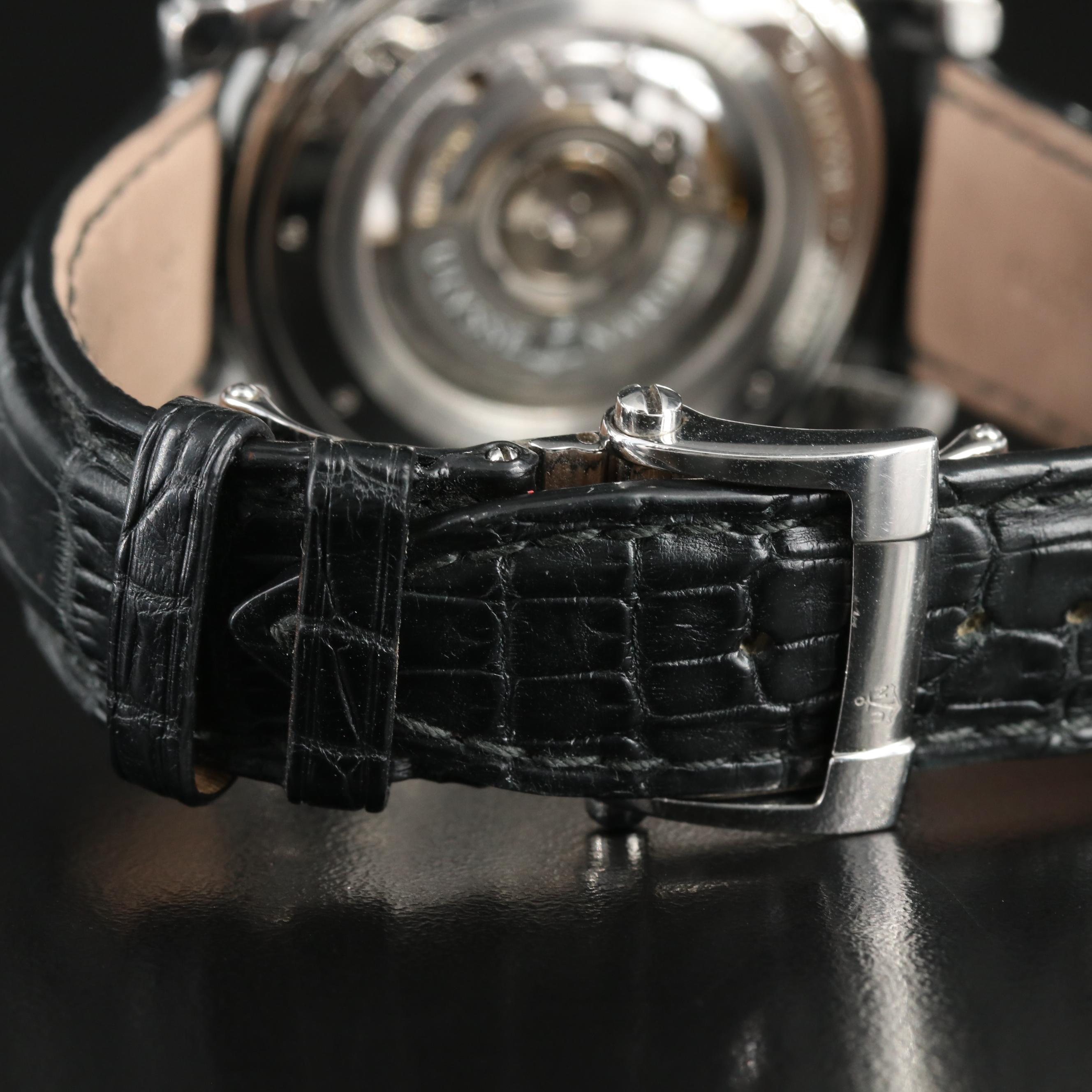 Ulysse Nardin Dual Time GMT 42mm Black Steel Automatic Watch