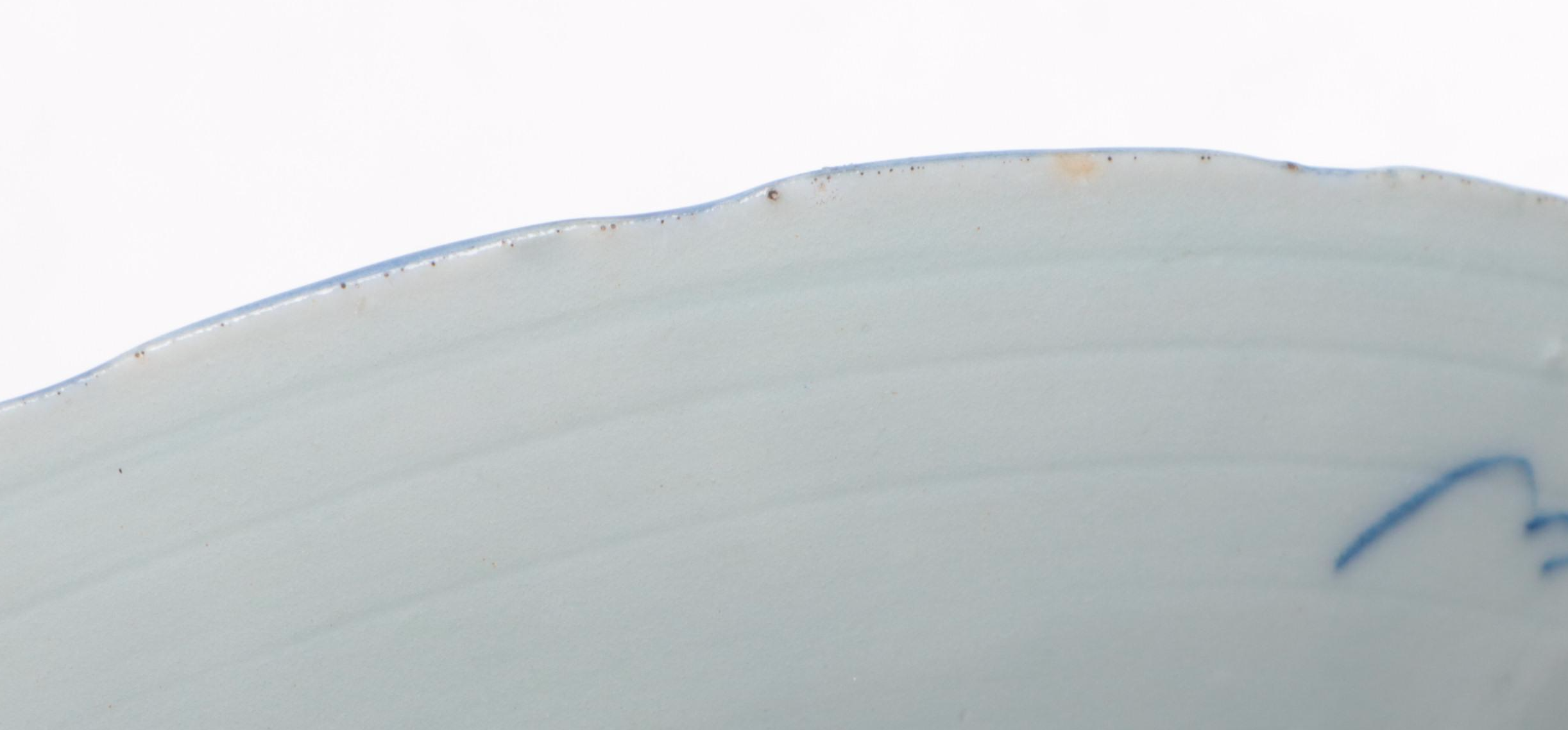 Chinese Blue and White Porcelain Plate and Rice Bowls