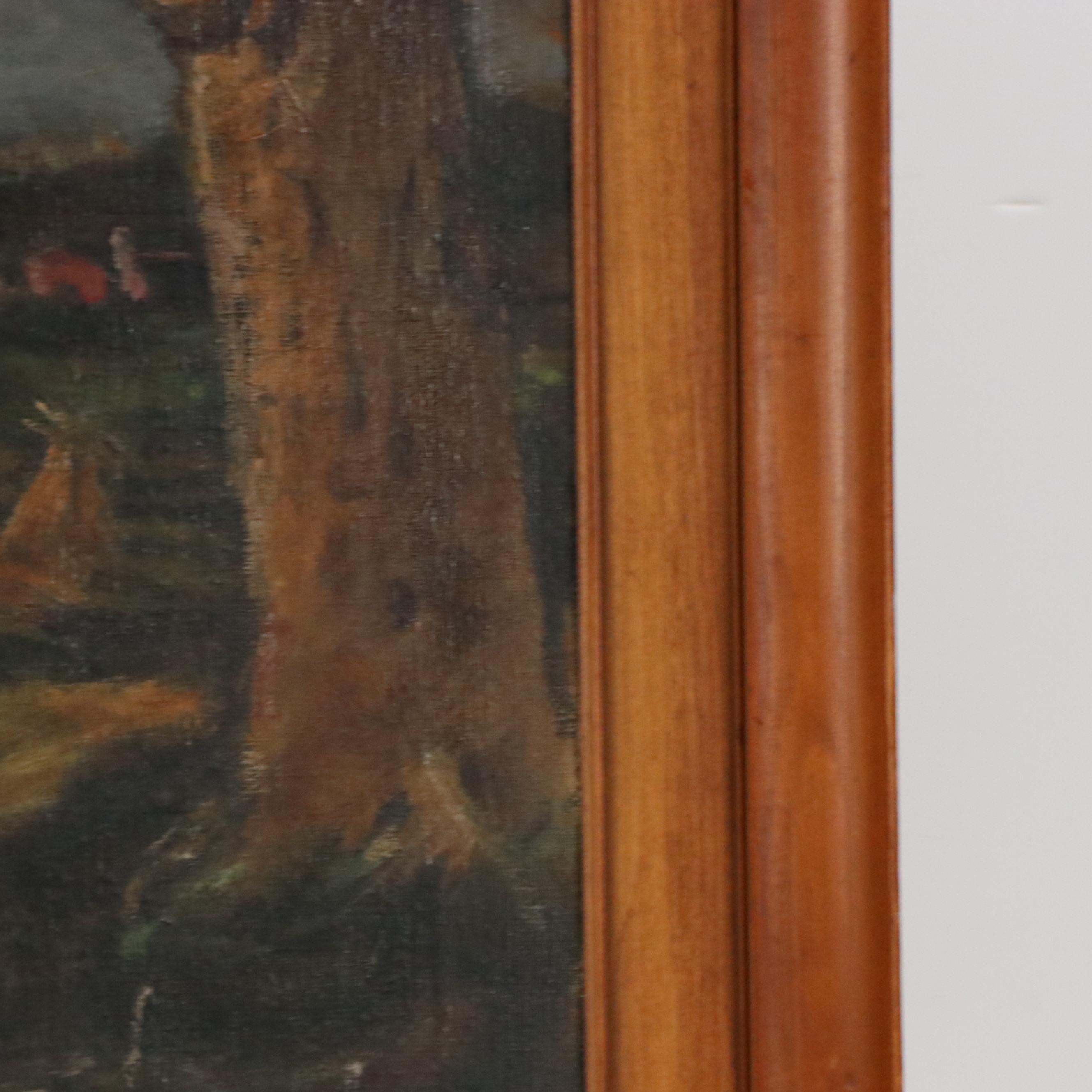 Robert Fabe Oil Painting "The Farmhand," 1939