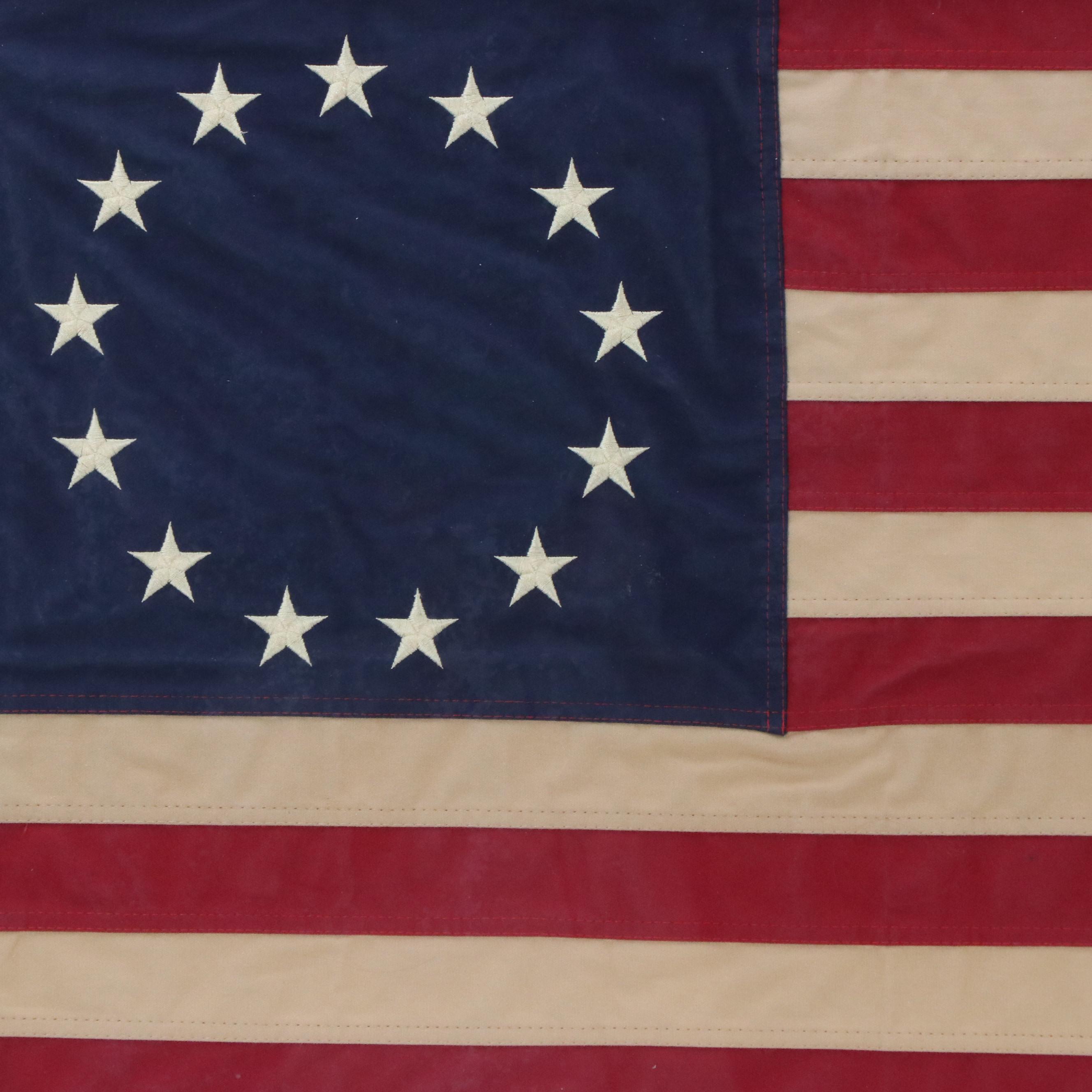 Betsy Ross Type 13 Colonies American Flag in Frame