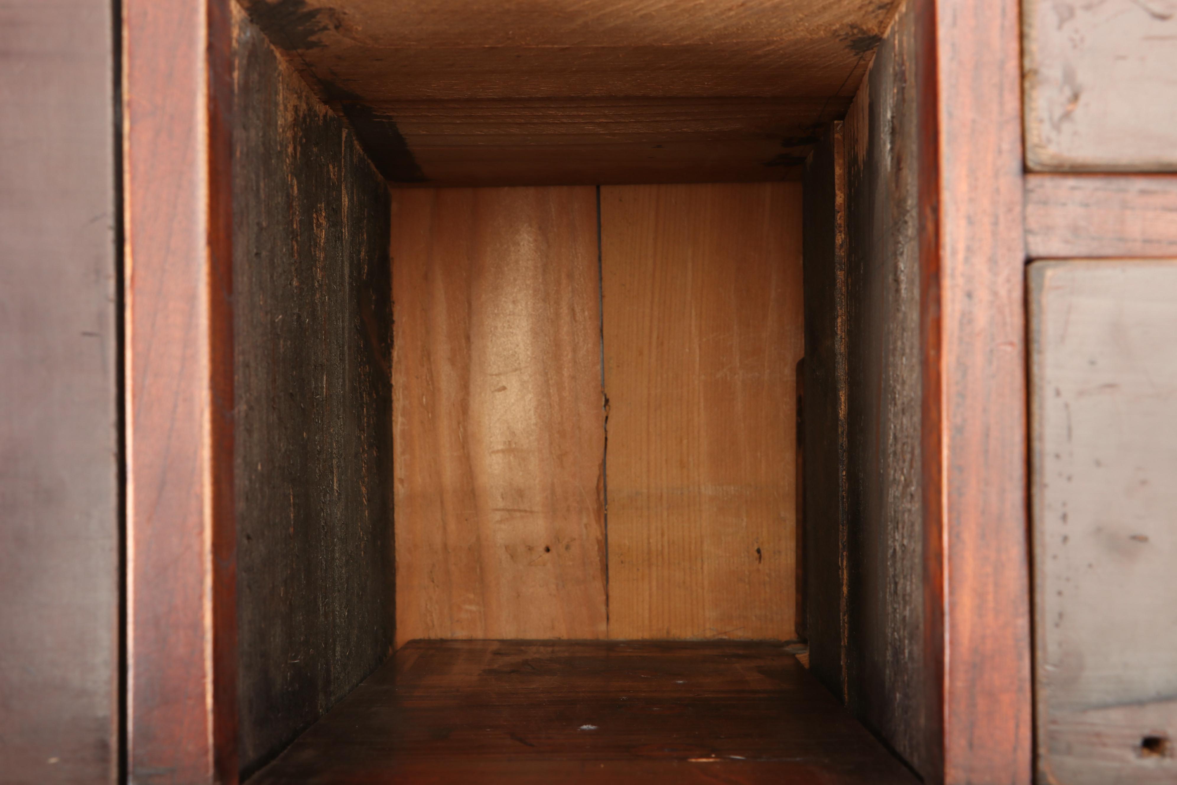 Japanese Metal-Bound Wood Funa Dansu, Edo Period