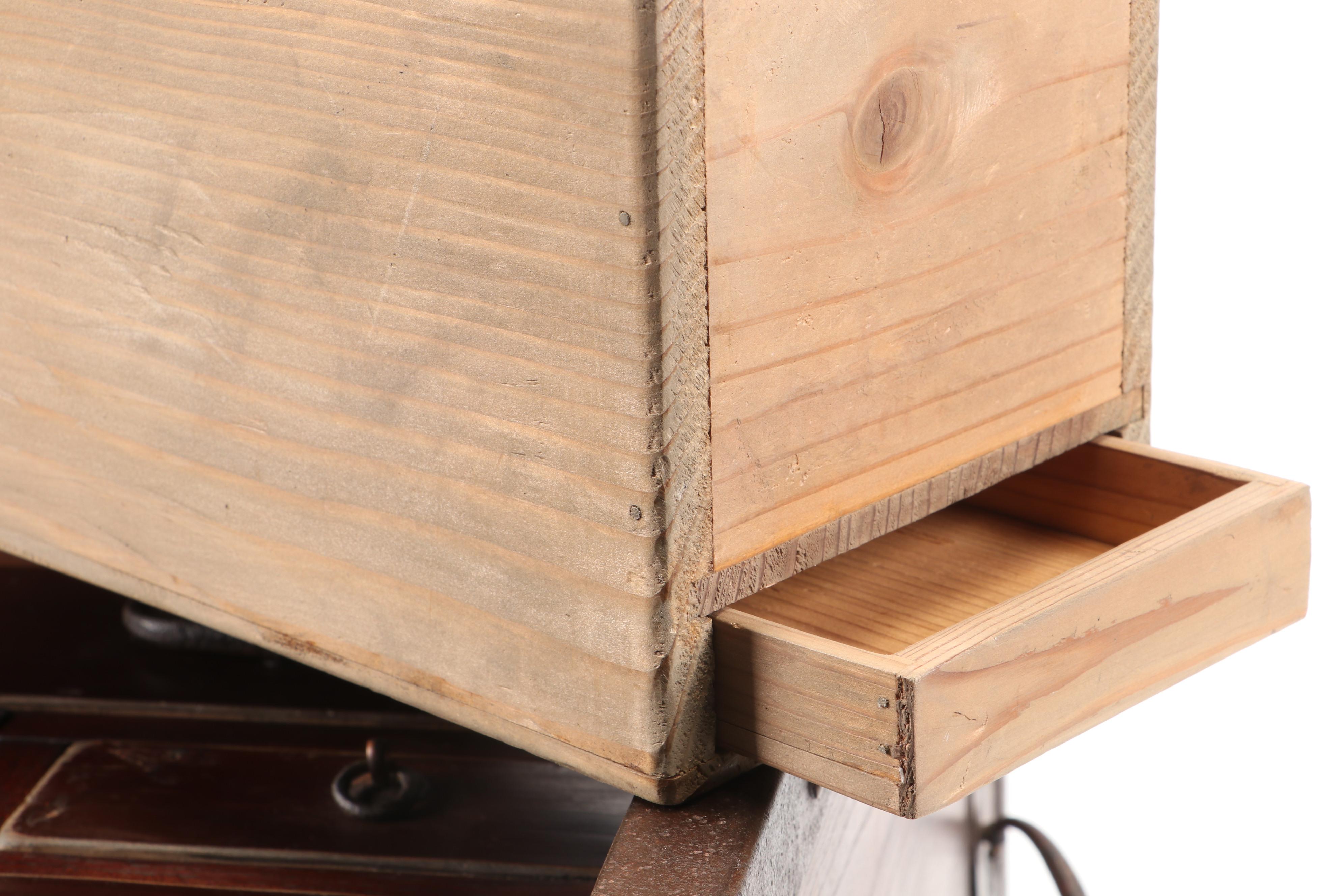 Japanese Metal-Bound Wood Funa Dansu, Edo Period