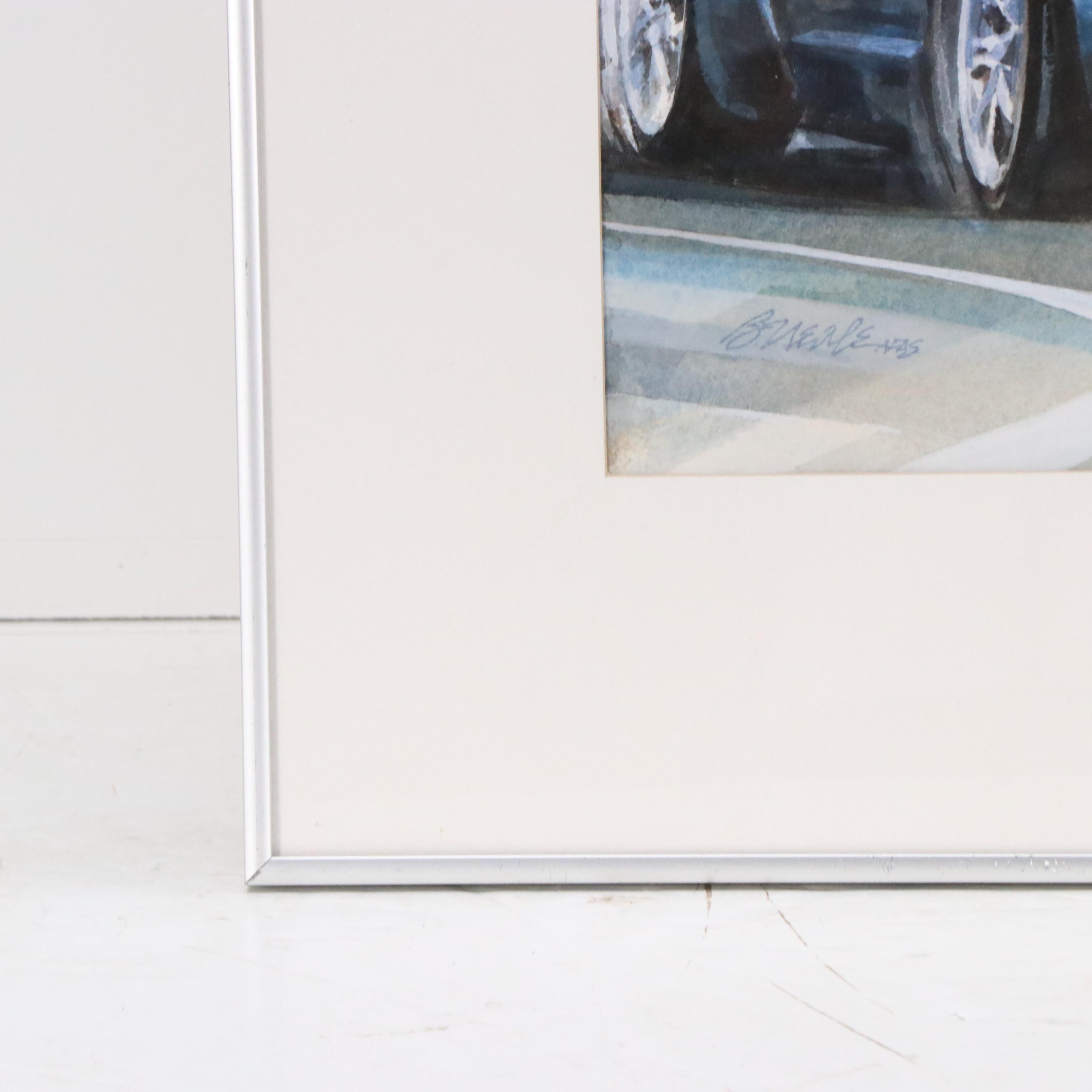 Bill Neale Watercolor Painting "Aston Martin One-77," 2009