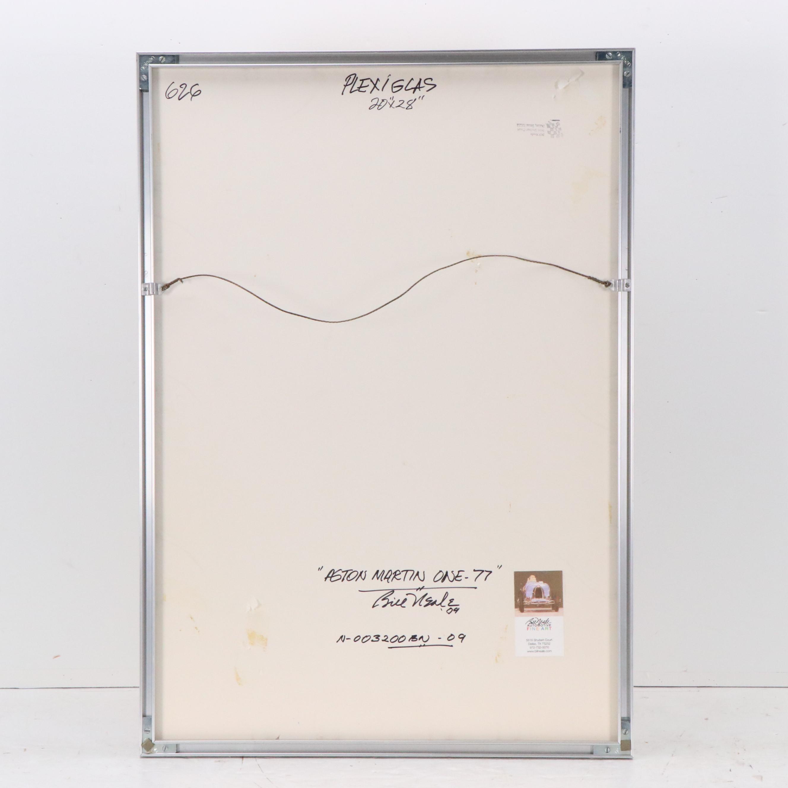 Bill Neale Watercolor Painting "Aston Martin One-77," 2009