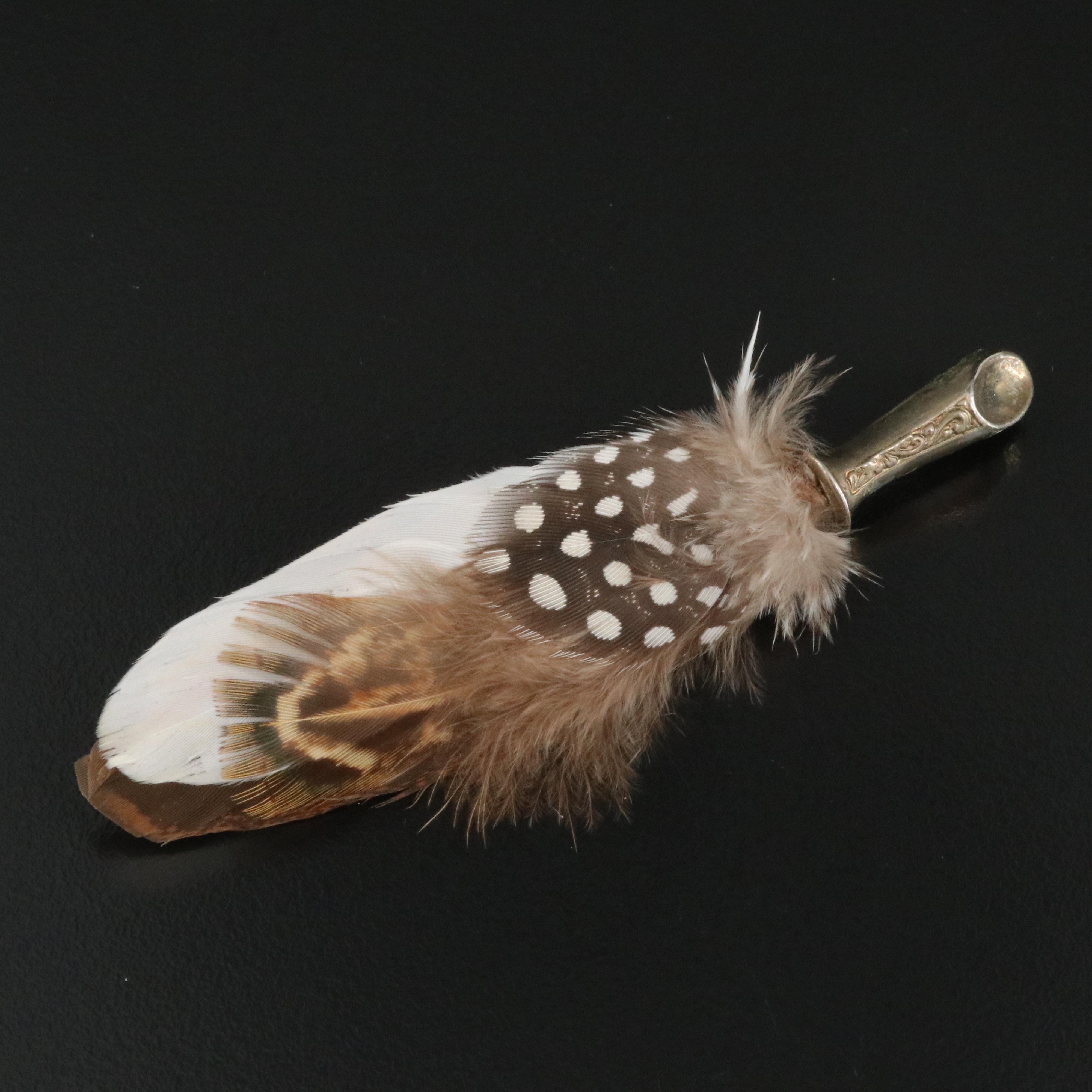 Vintage Mizpah Feather Kilt Pin