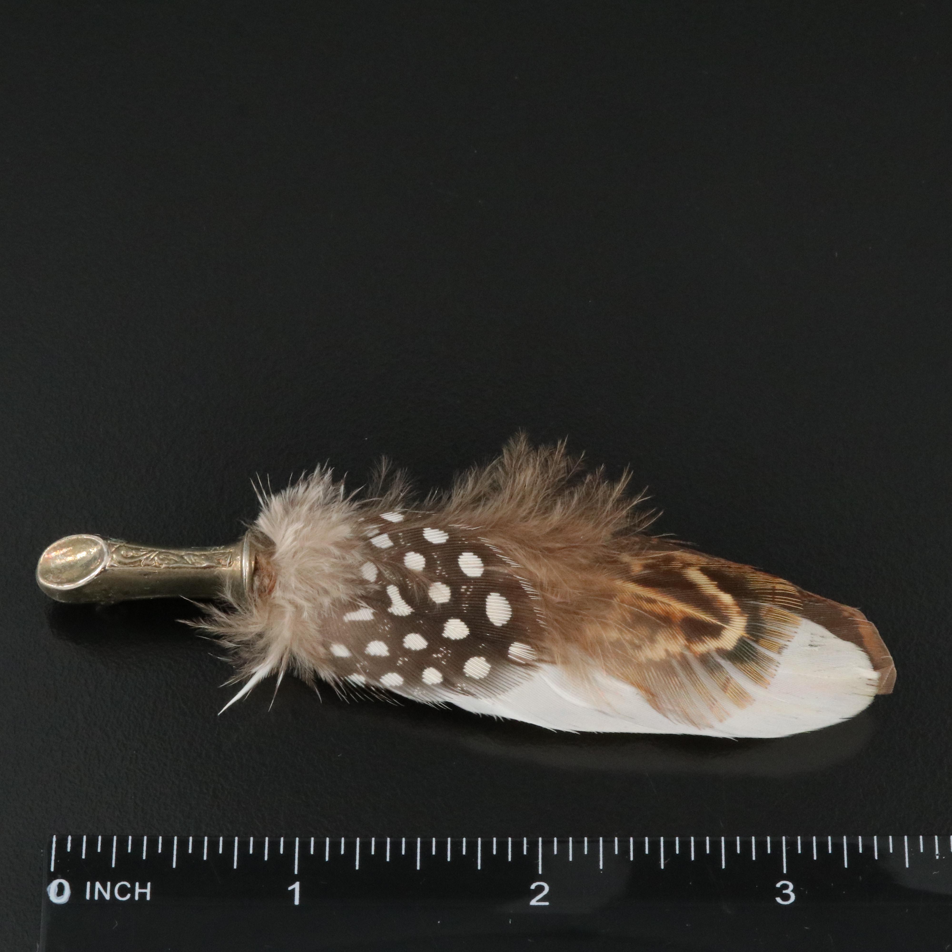 Vintage Mizpah Feather Kilt Pin