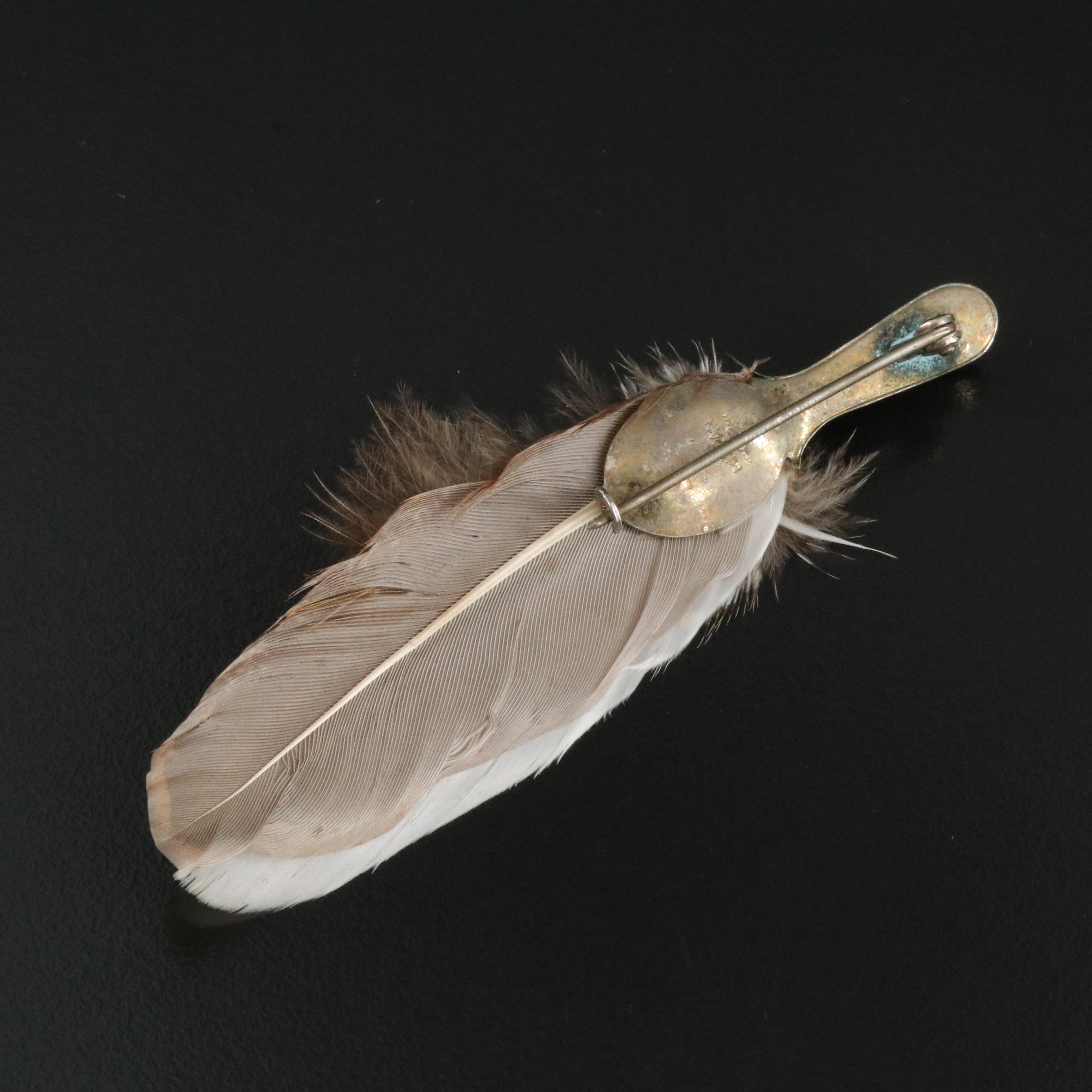 Vintage Mizpah Feather Kilt Pin