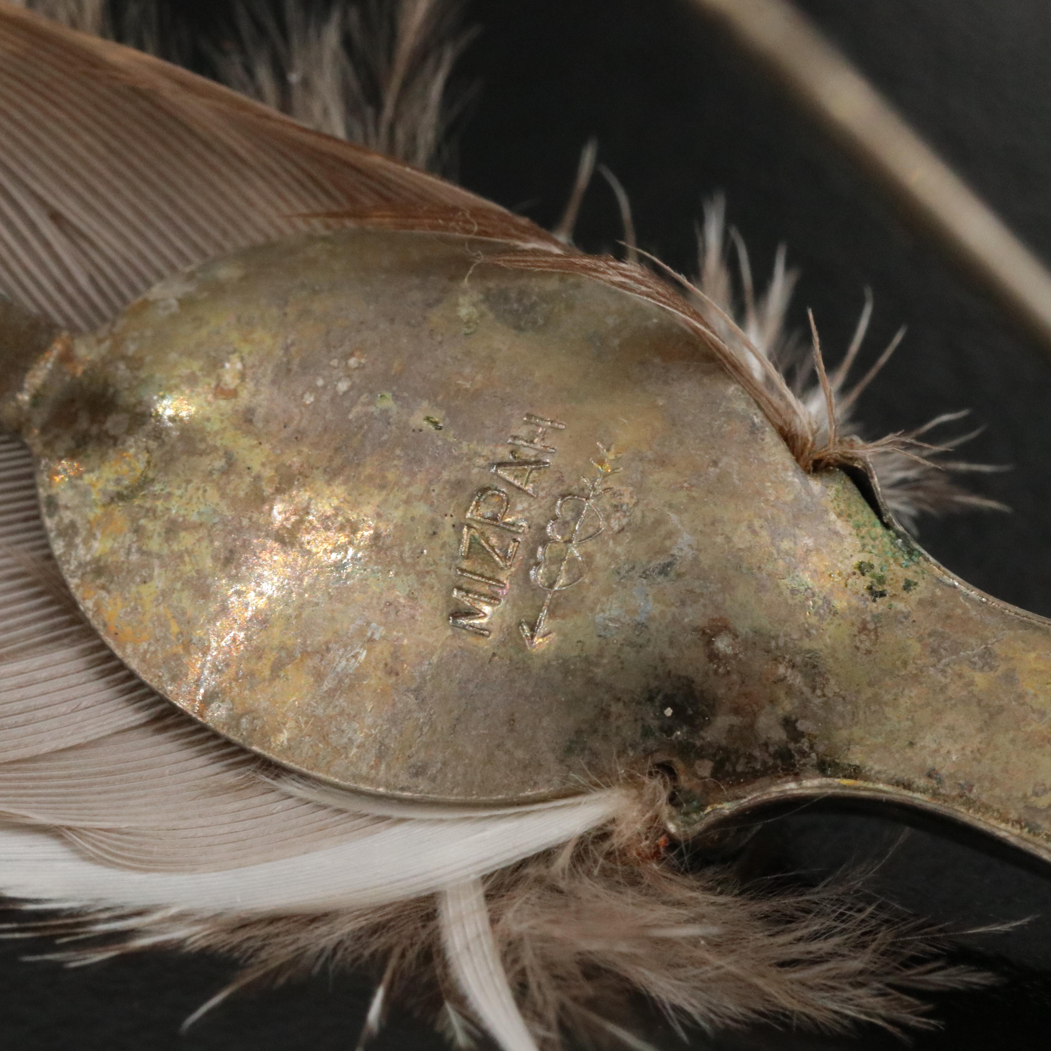 Vintage Mizpah Feather Kilt Pin