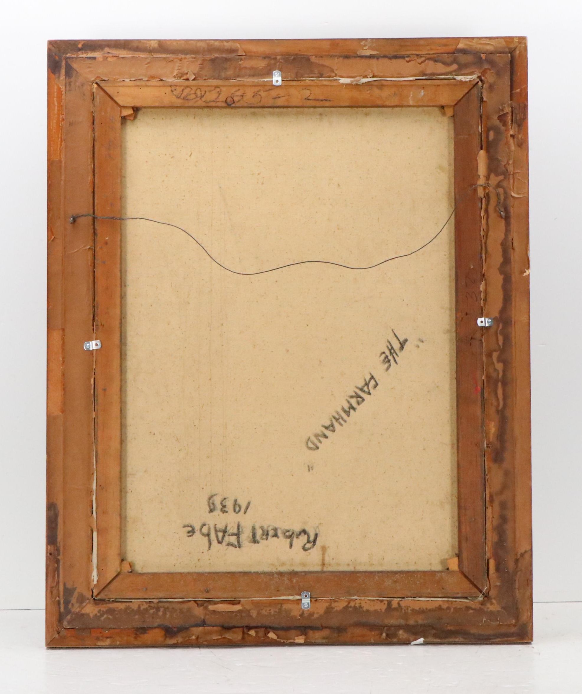 Robert Fabe Oil Painting "The Farmhand," 1939