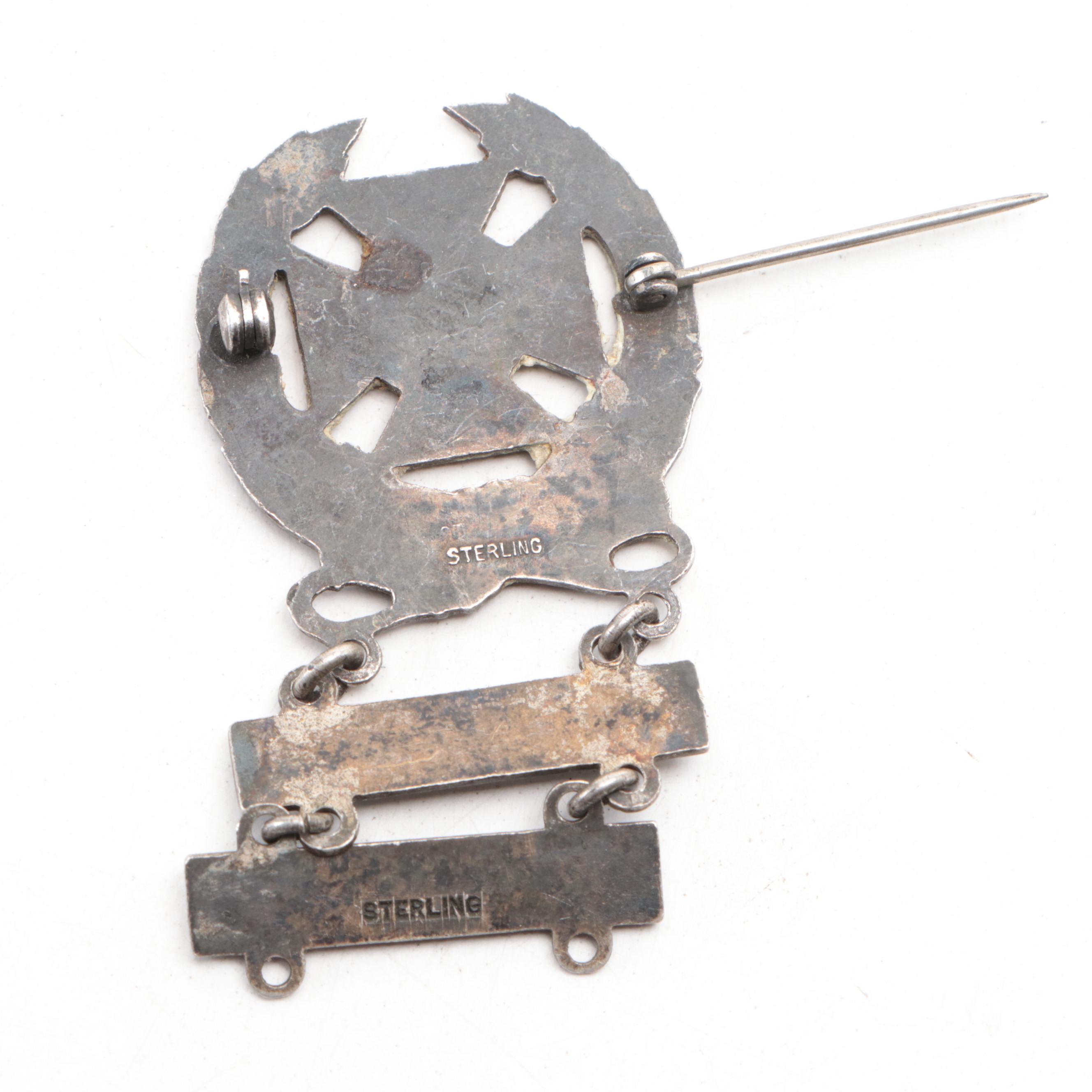 World War II Era Sterling Combat Infantry Badge, Marksman Badge and More