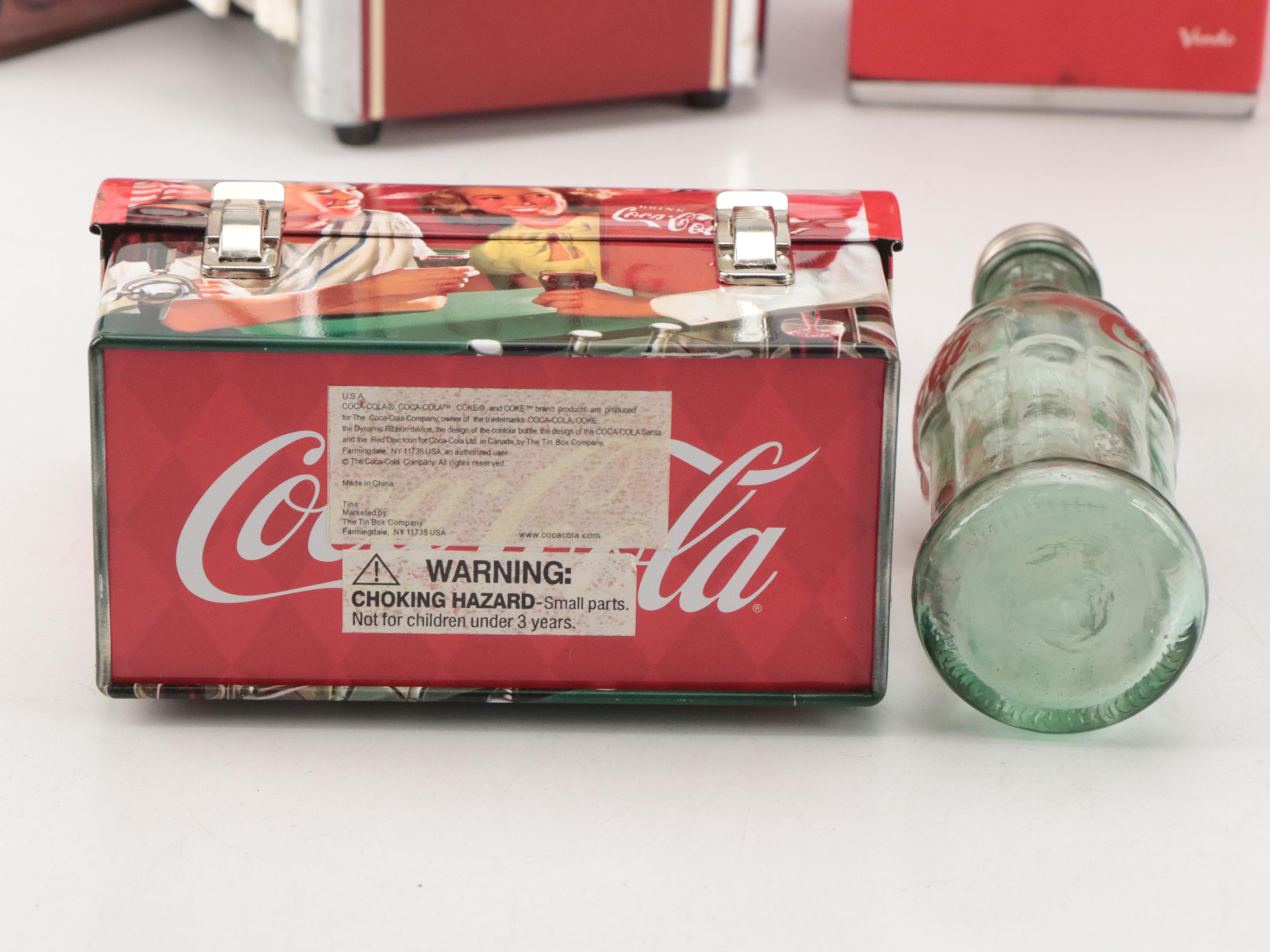 Coca-Cola Advertising Tin Boxes, Shirt, Puzzle and More