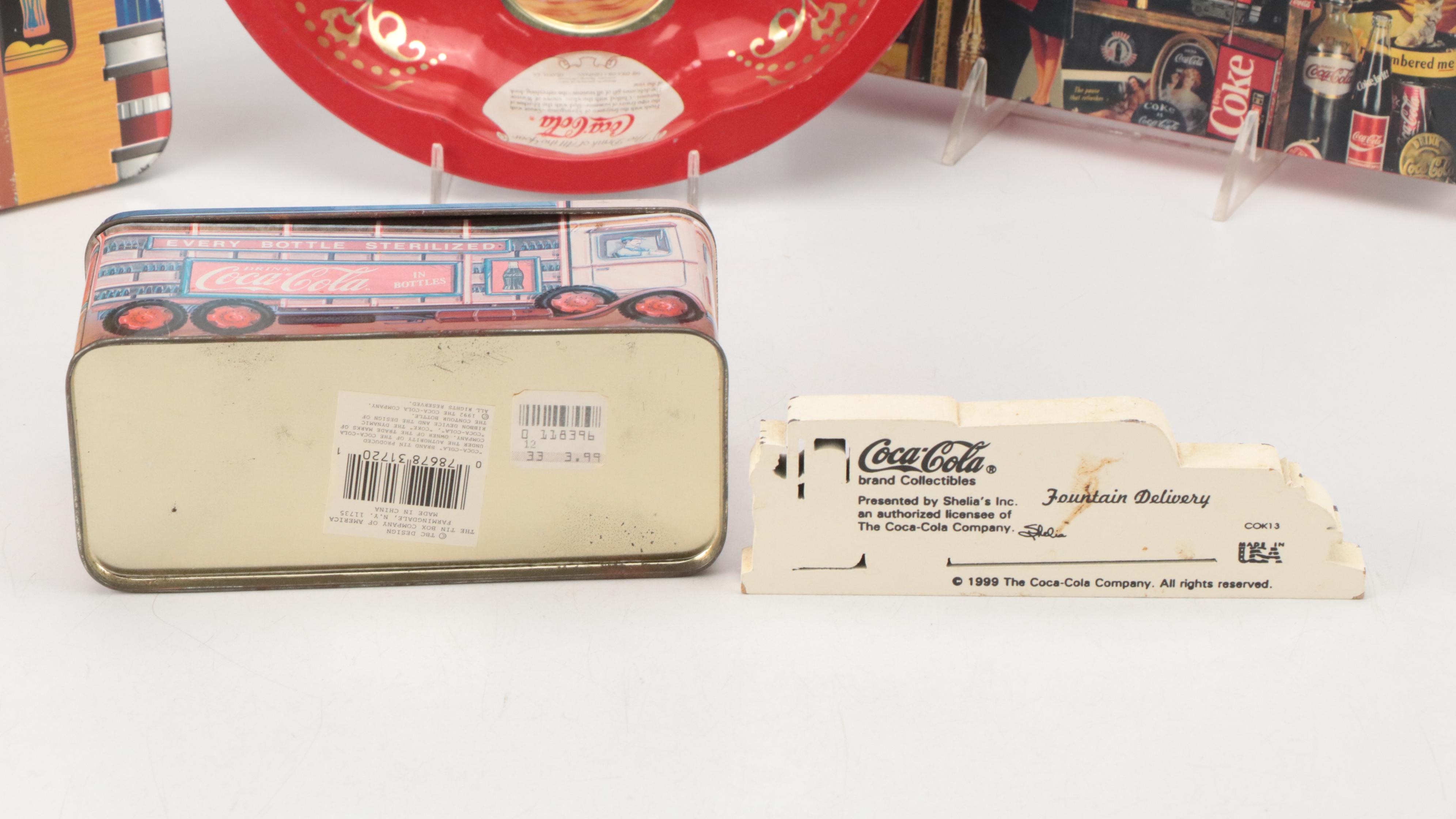 Coca-Cola Advertising Tin Boxes, Shirt, Puzzle and More