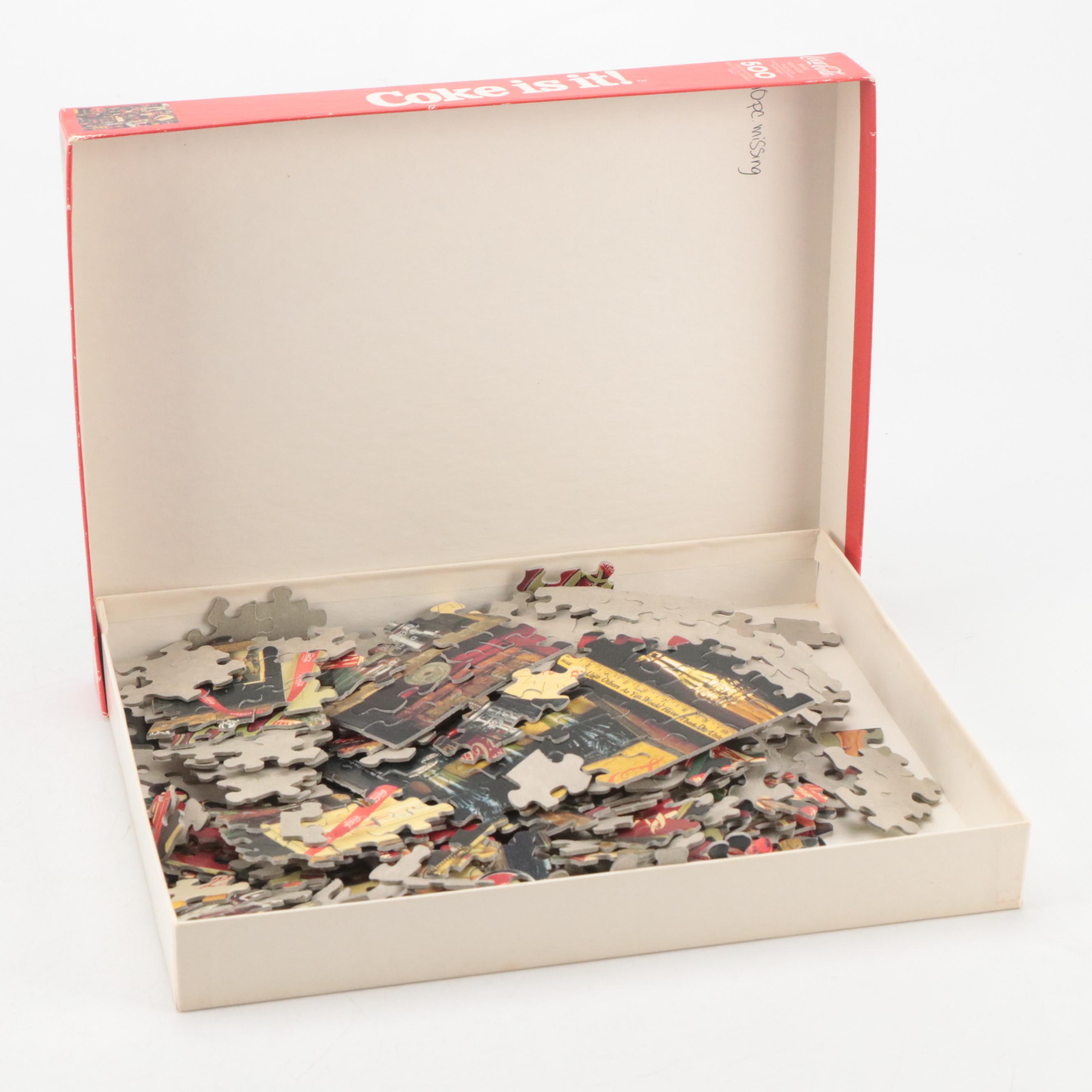 Coca-Cola Advertising Tin Boxes, Shirt, Puzzle and More