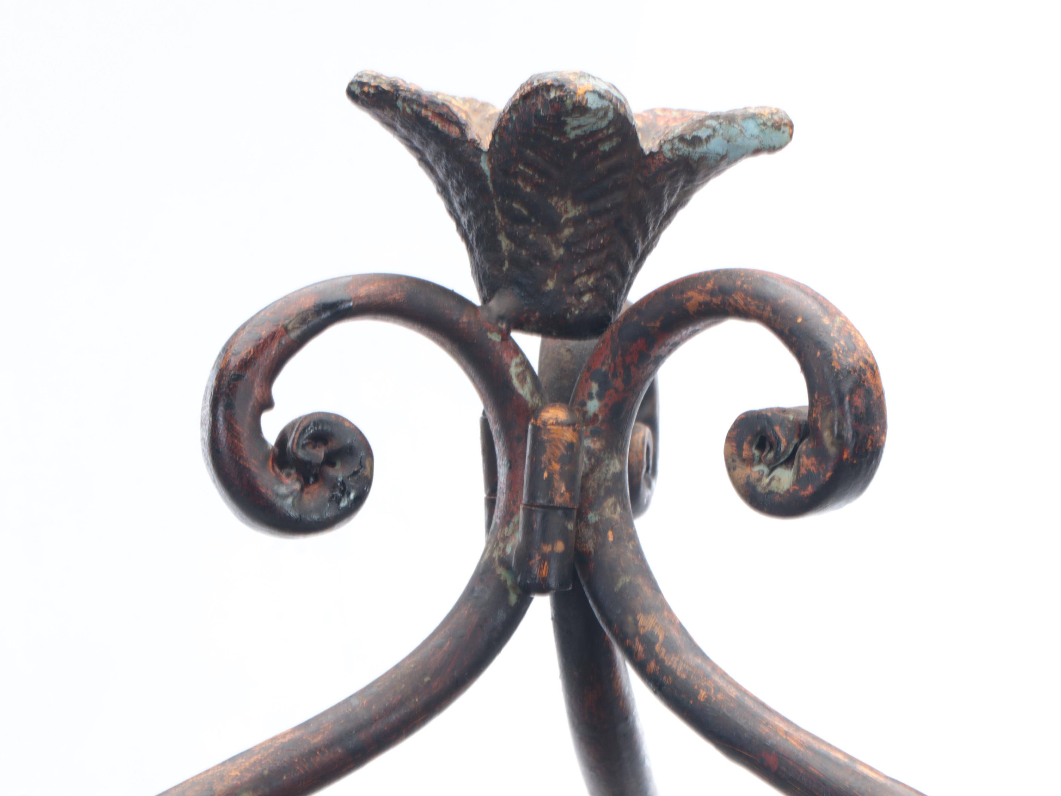 Scrolled Metal Three-Tier Stand