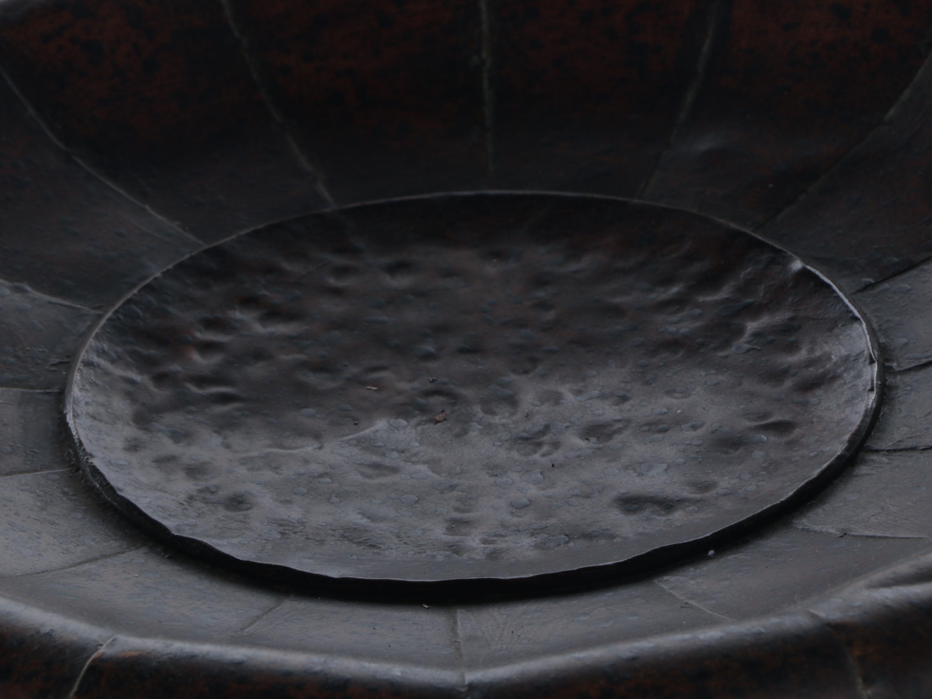 Scrolled Metal Three-Tier Stand