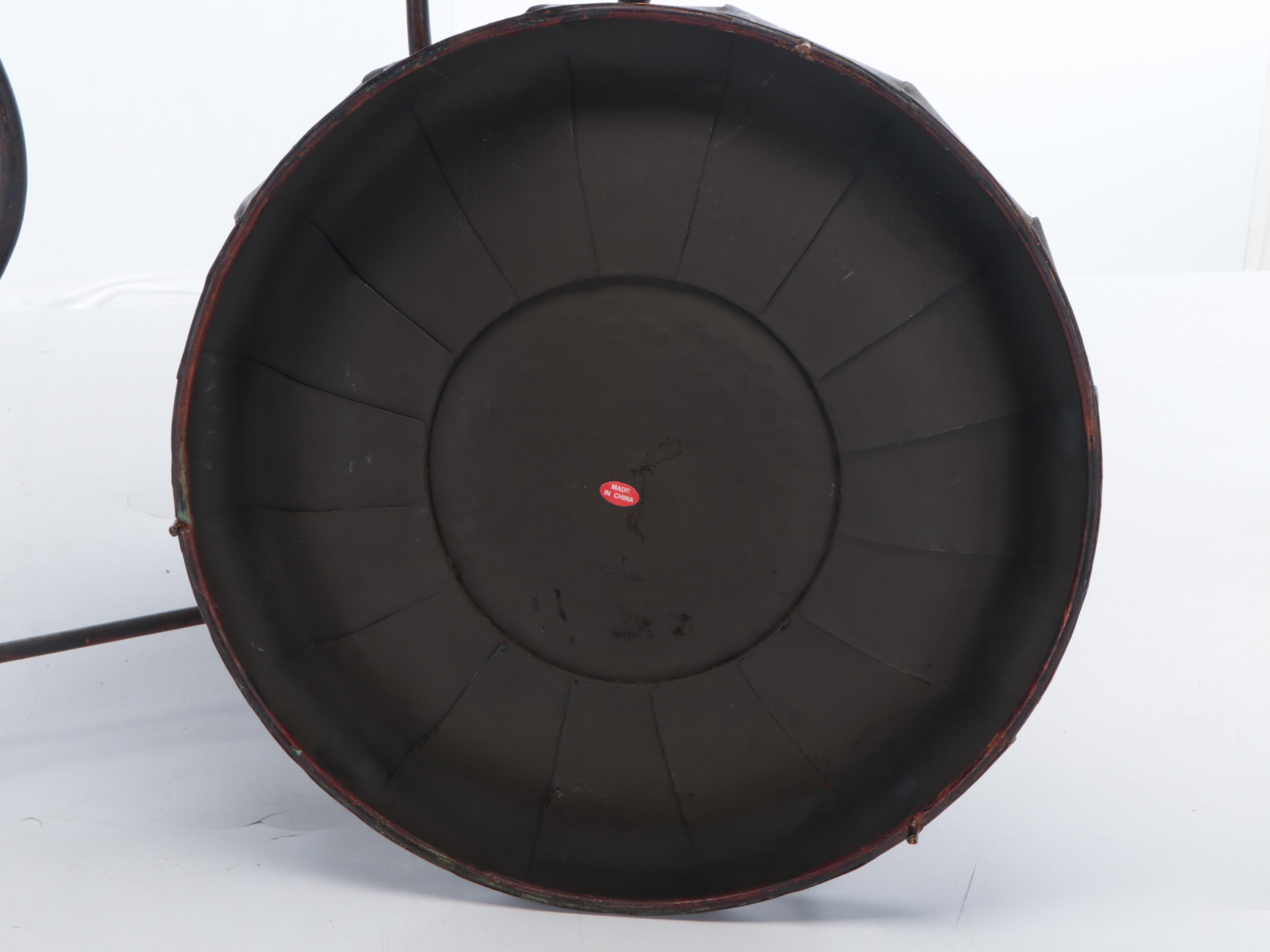 Scrolled Metal Three-Tier Stand