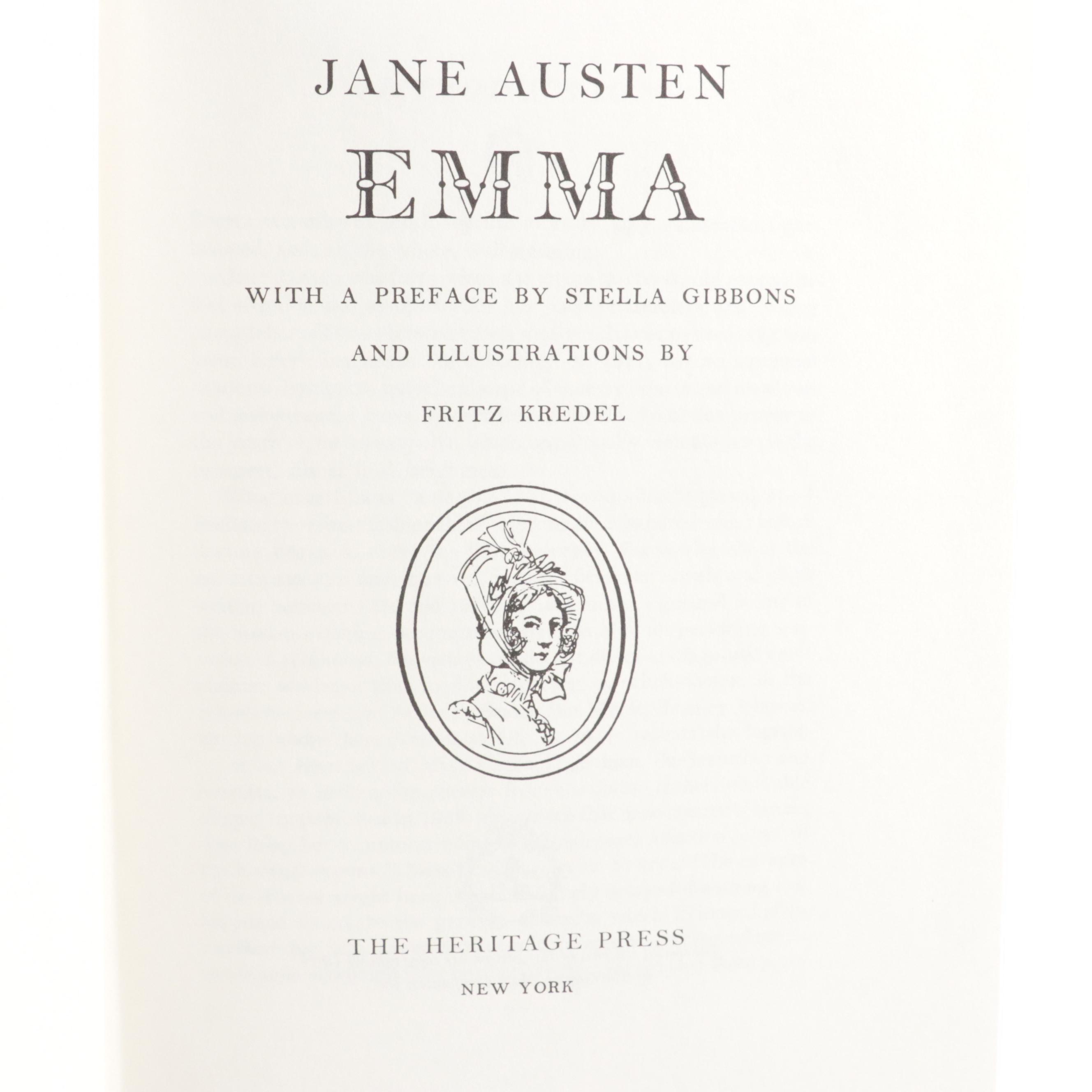 Fritz Kredel Illustrated "Emma" by Jane Austen and More Literary Classics